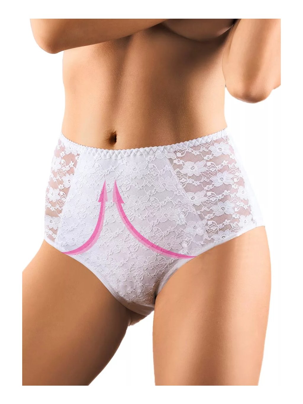 Dámské vyšší stahující krajkové kalhotky BBL 070 Babell (Barva/Velikost <img KodProduktu="35070bH">černá / XXL/3XL)