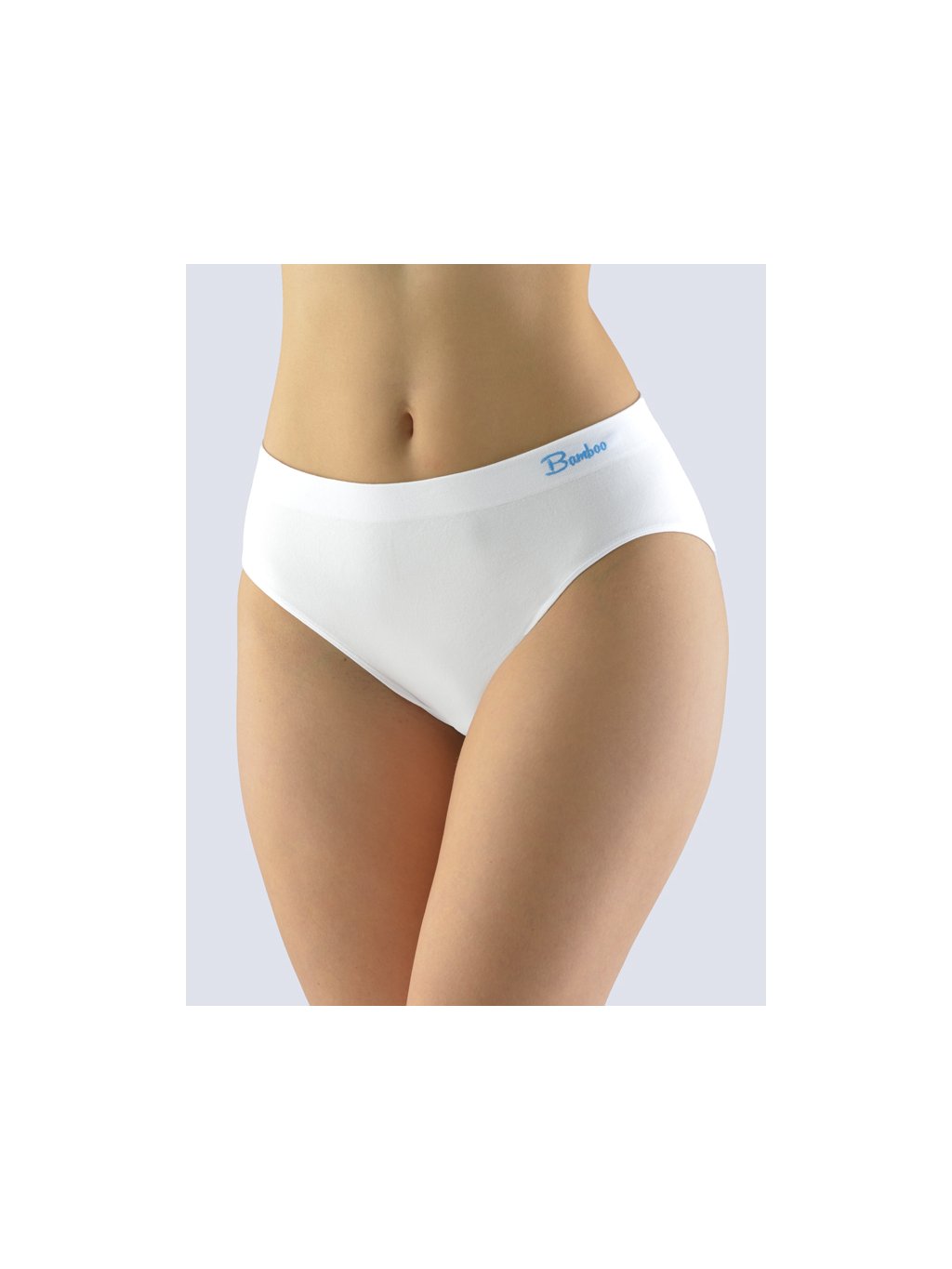 Výhodné balení 5 kusů - Kalhotky klasické bambus 00041P (Barva/Velikost <img KodProduktu="00041P">bílá, dunaj / L/XL)