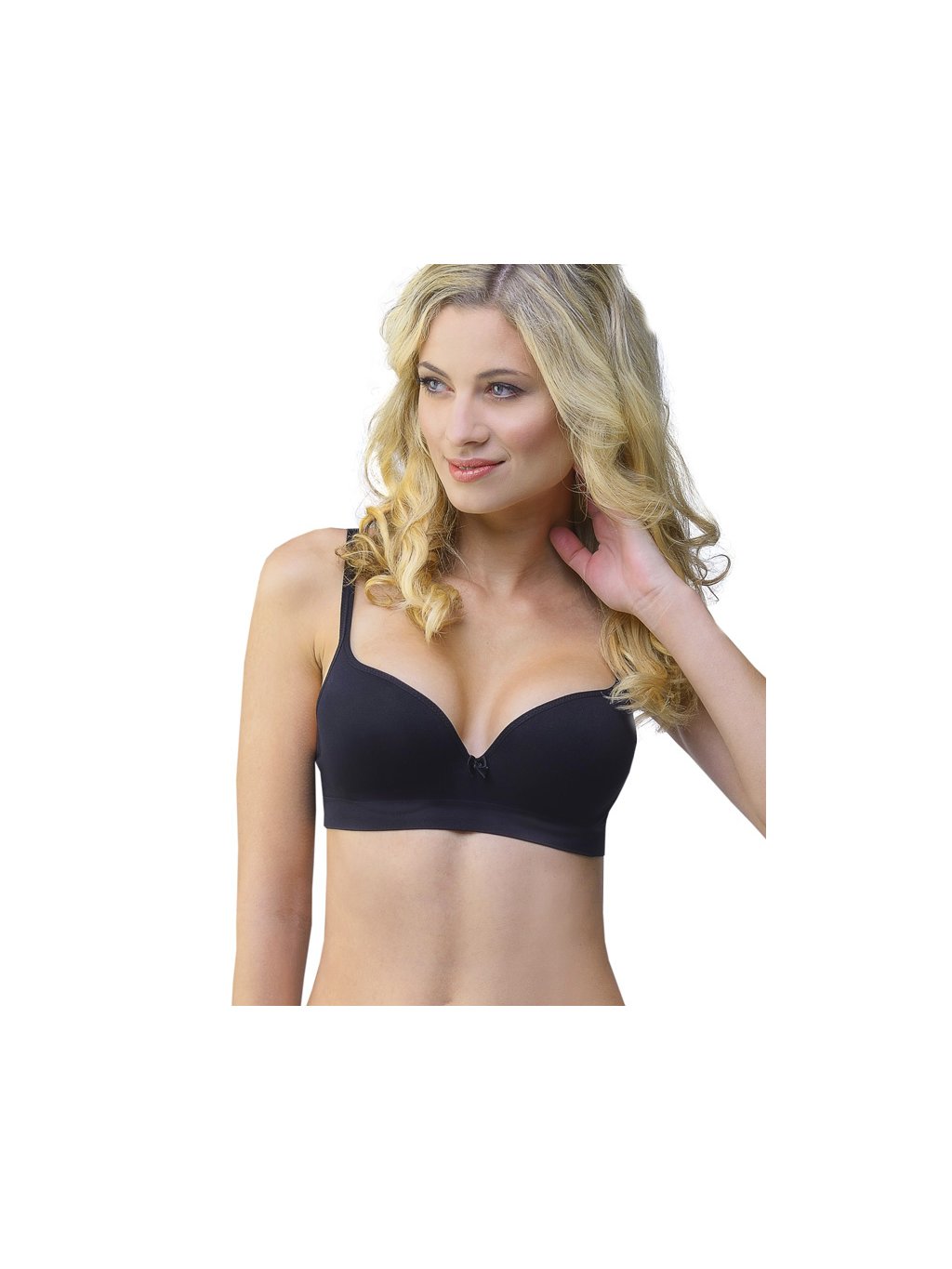 Výhodné balení 5 kusů - Bezešvá push-up bambusová podprsenka s kosticí 07017P (Barva/Velikost <img KodProduktu="07017P">bílá / 75B)