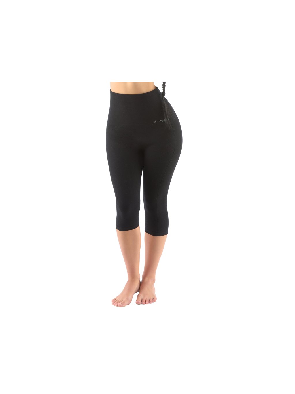 Výhodné balení 5 kusů - Capri s vysokým pasem sportovní 95038P (Barva/Velikost <img KodProduktu="95038P">černá / M/L)