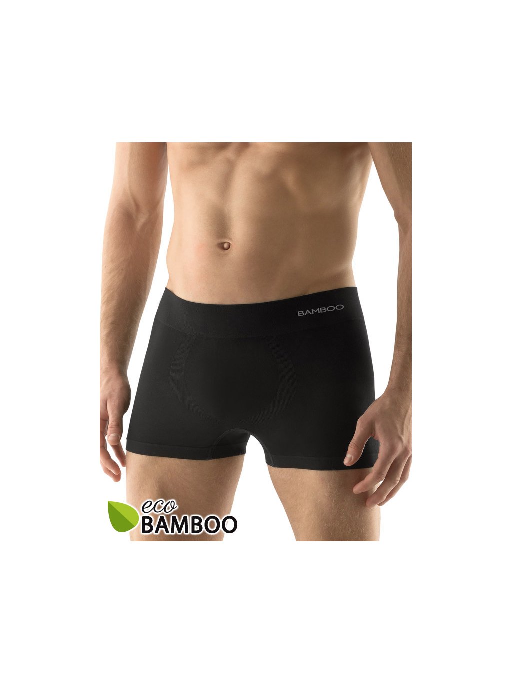 Bambusové pánské boxerky krátká nohavička 53005P (Barva/Velikost <img KodProduktu="53005P">šedá, bílá / XL/XXL)