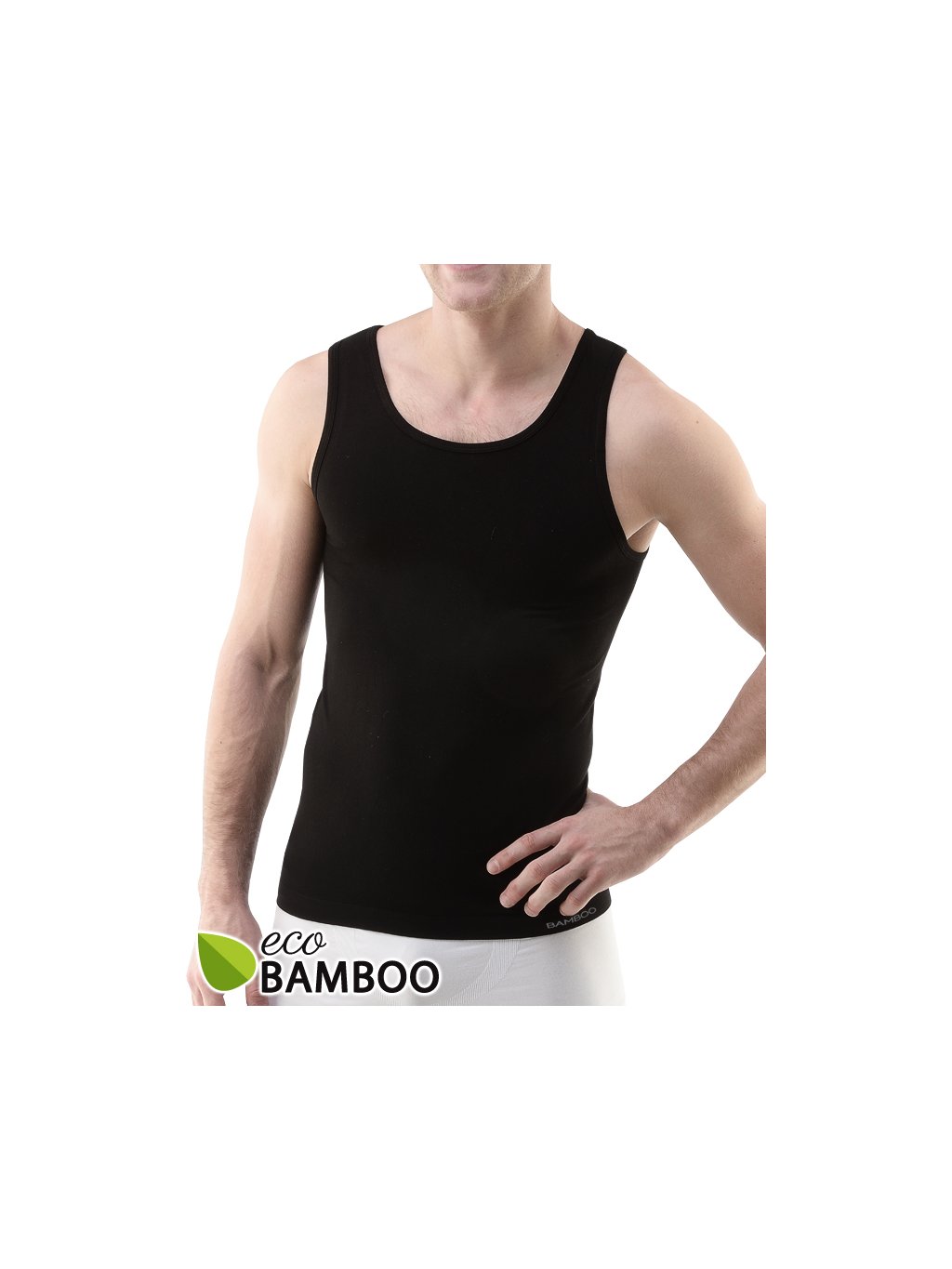 Výhodné balení 5 kusů - Bambusový nátělník 58008P (Barva/Velikost <img KodProduktu="58008P">černá / L/XL)