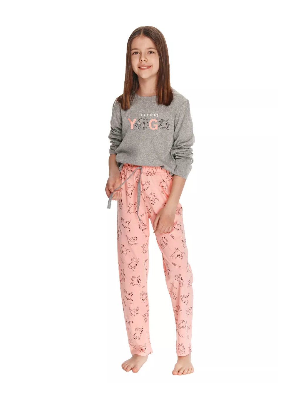 Dívčí pyžamo Ida s obrázkem 2781/2782/21 Taro (Barva/Velikost <img KodProduktu="04278121H">světlý melír / 86)