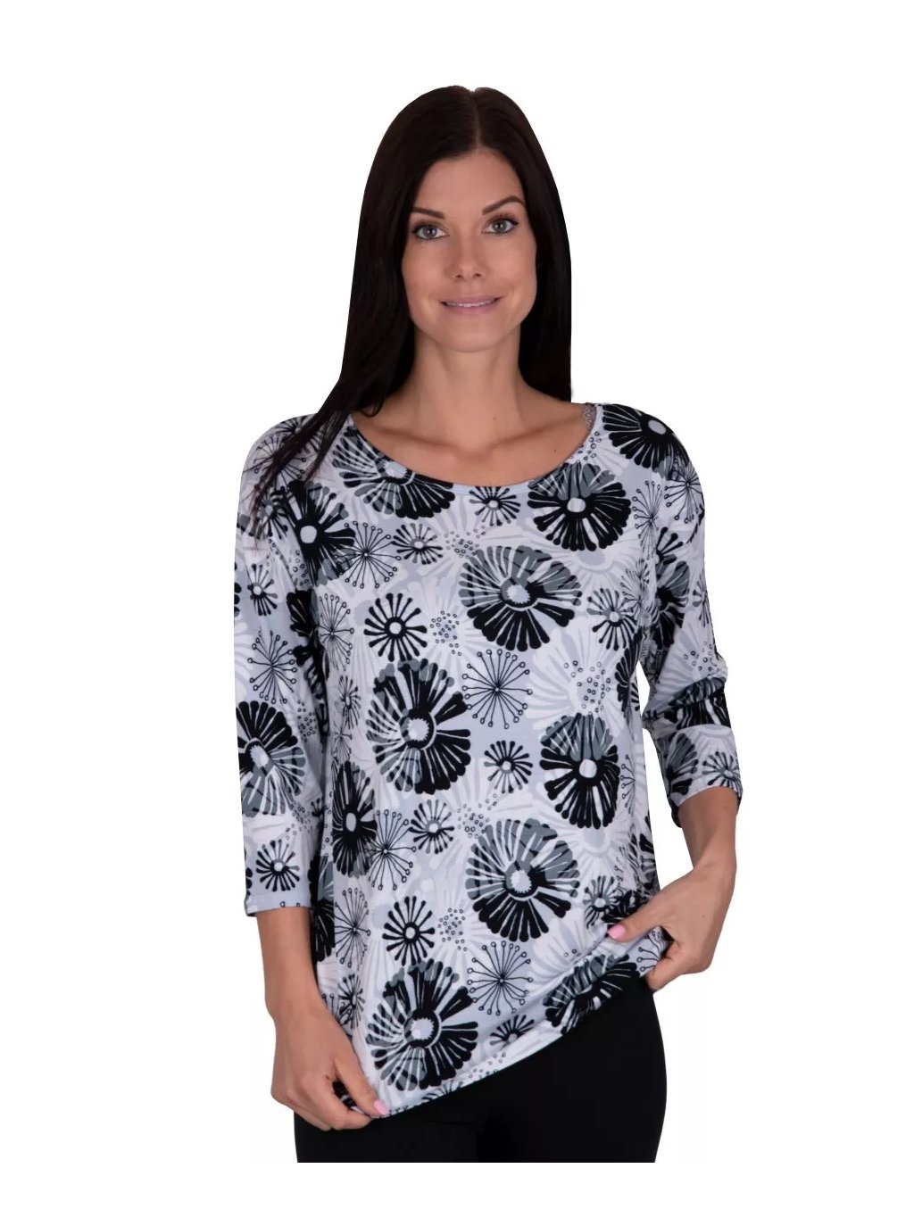 Dámská halenka Stella H2 HTX01521 Babell (Barva/Velikost <img KodProduktu="350015htx21H">šedá světlá / L/XL)