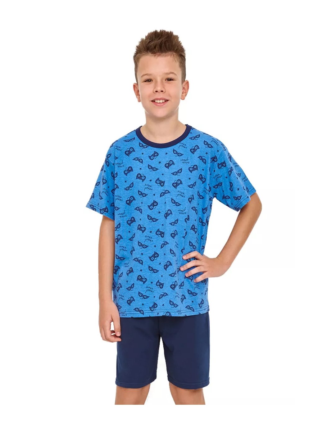 Chlapecké vzorované pyžamo William 2951/32 Taro (Barva/Velikost <img KodProduktu="04295132H">modrá / 146)