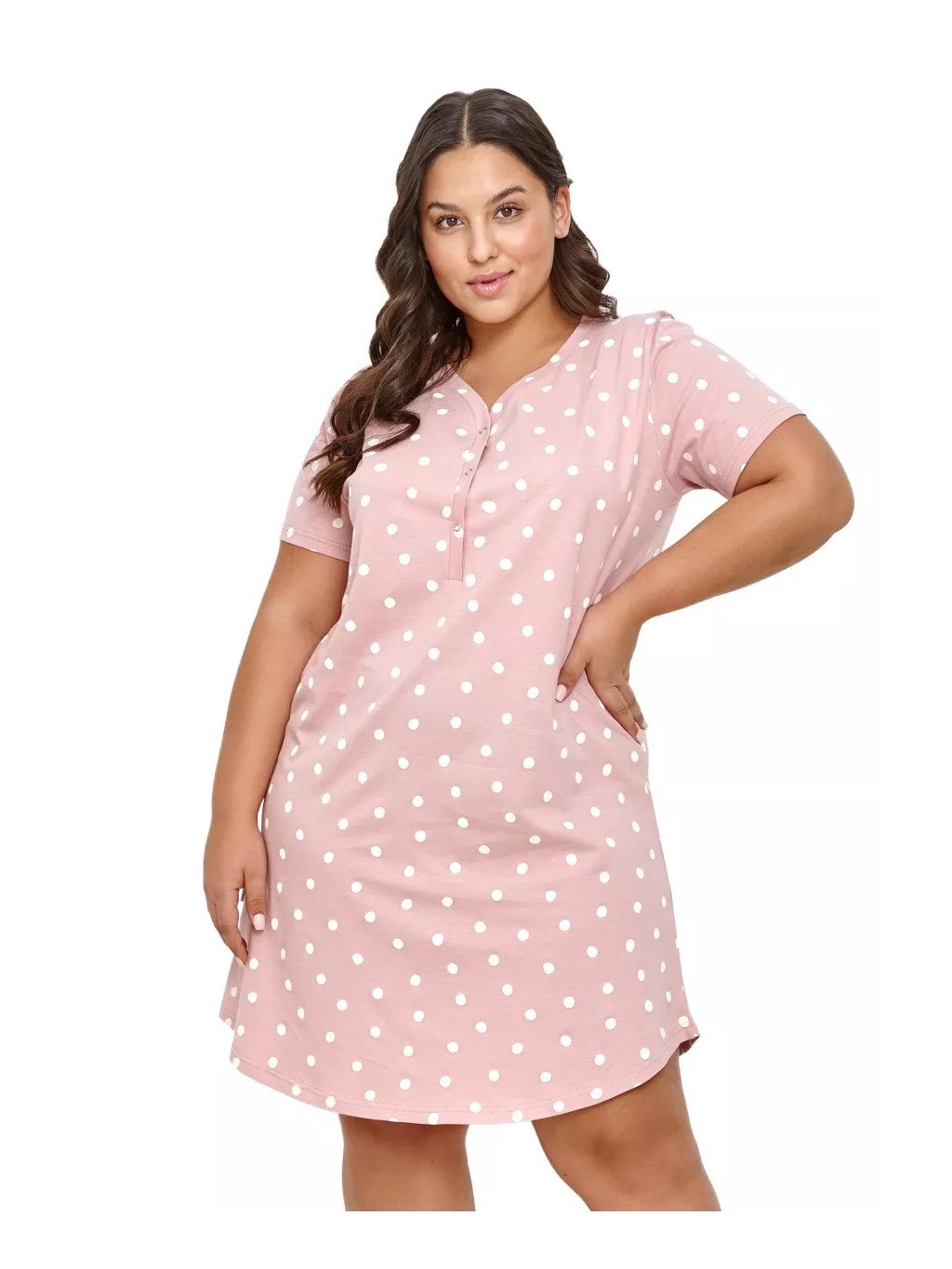 Dámská noční košile nadměrné velikosti Chloe 2920/31 Taro (Barva/Velikost <img KodProduktu="04292031H">růžová (pink) / XXL)