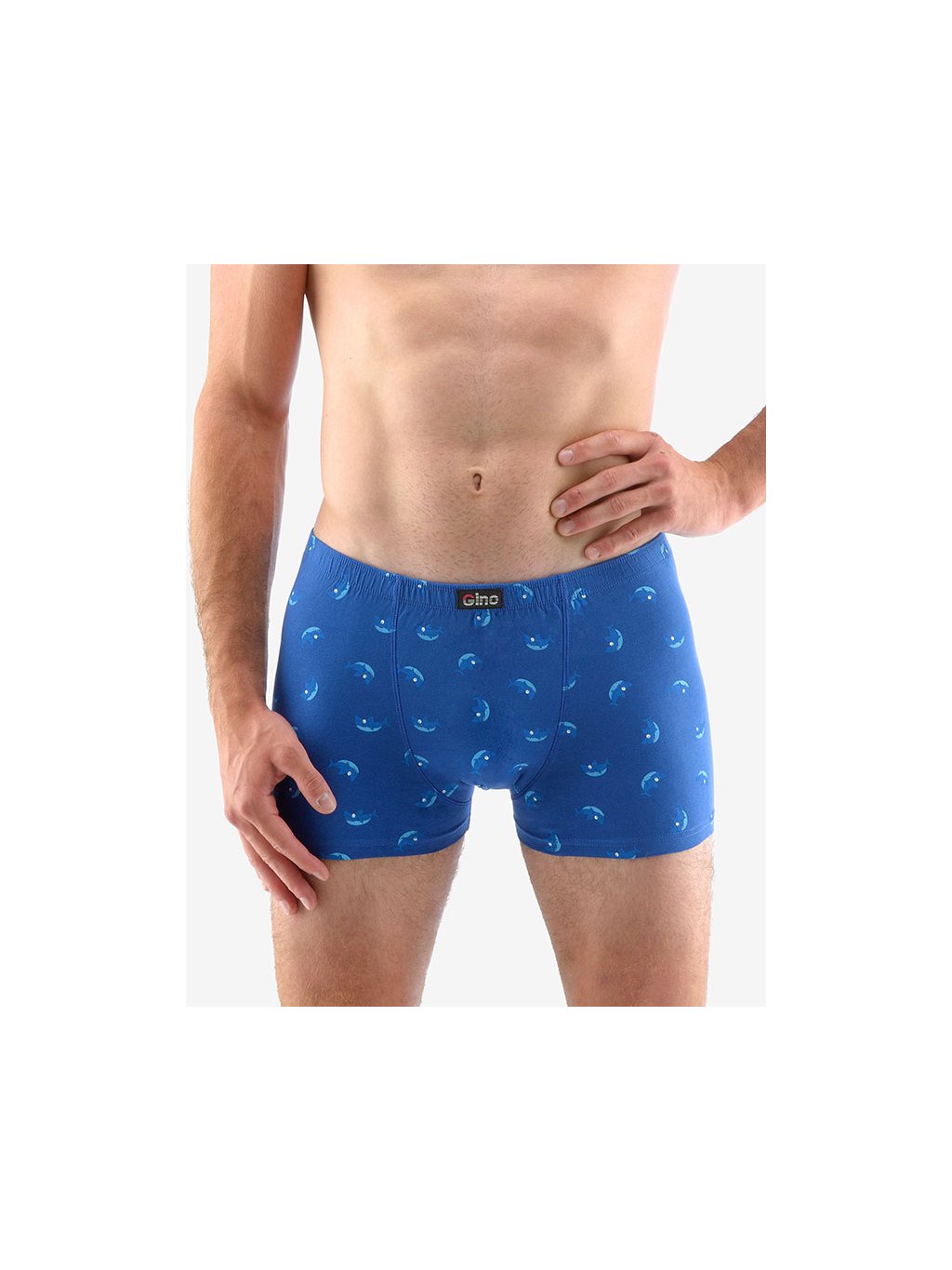 Boxerky s kratší nohavičkou 73121P (Barva/Velikost <img KodProduktu="73121P">lékořice, měsíc / M/L)