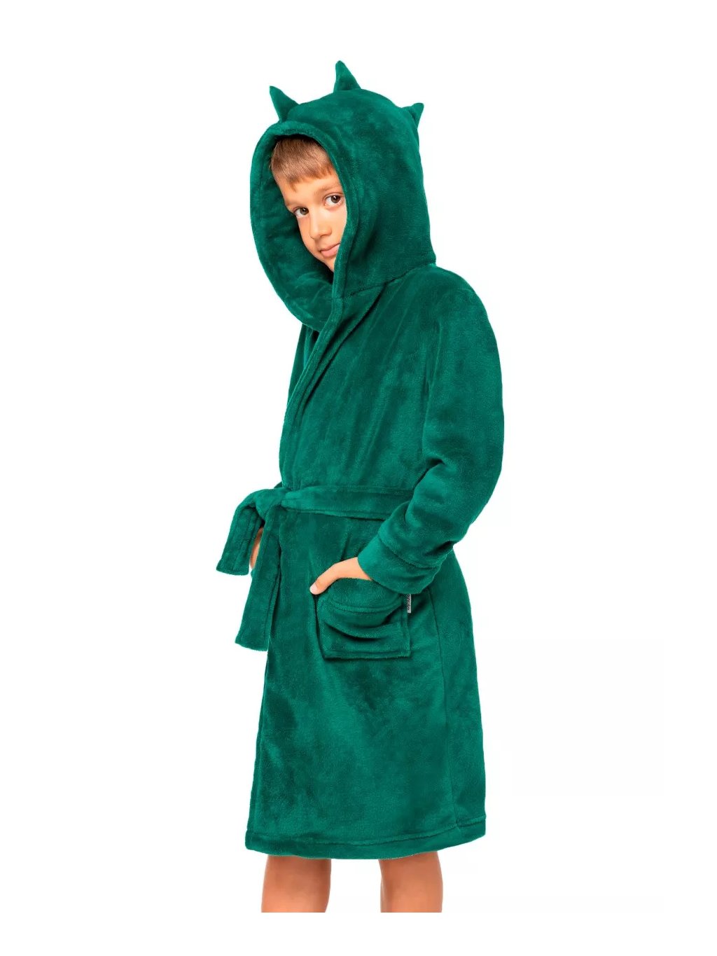 Chlapecký župan Aligator s kapucí Envie (Barva/Velikost <img KodProduktu="1930100760H">zelená lahvová / 110/116)