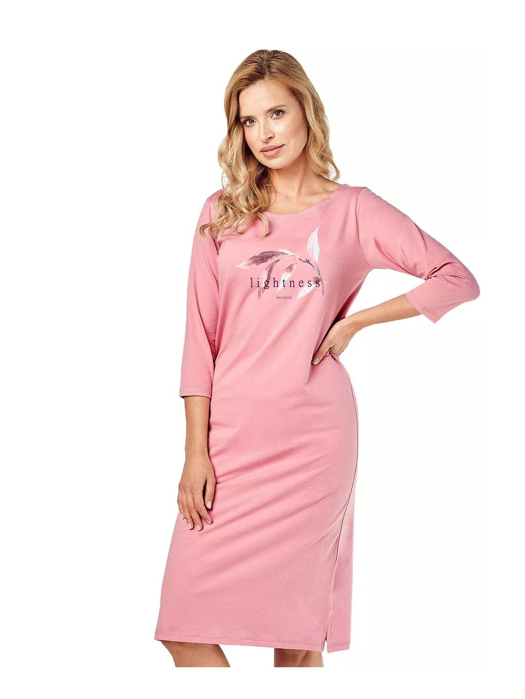 Dámská jednobarevná noční košile Olympia 2996/32 Taro (Barva/Velikost <img KodProduktu="04299632H">růžová (pink) / S)