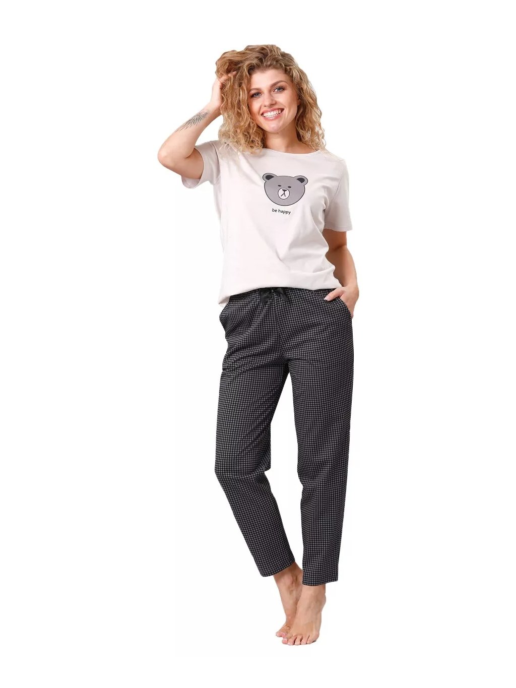 Dámské pyžamo Fran Leveza (Barva/Velikost <img KodProduktu="411190H">šampaň / XXL)