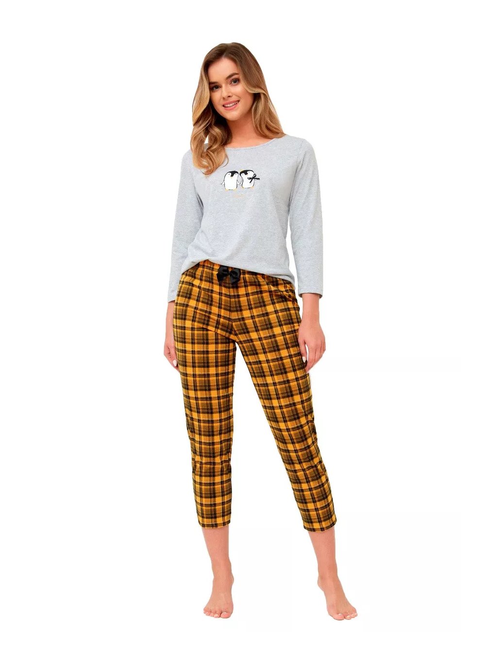 Dámské pyžamo Celia 1245 Leveza (Barva/Velikost <img KodProduktu="411245H">světlý melír / XXL)