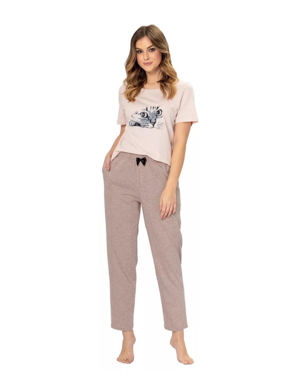 Dámské pyžamo s obrázkem Wanessa 1297 LEVEZA (Barva/Velikost <img KodProduktu="411297H">tělová světlá / M)