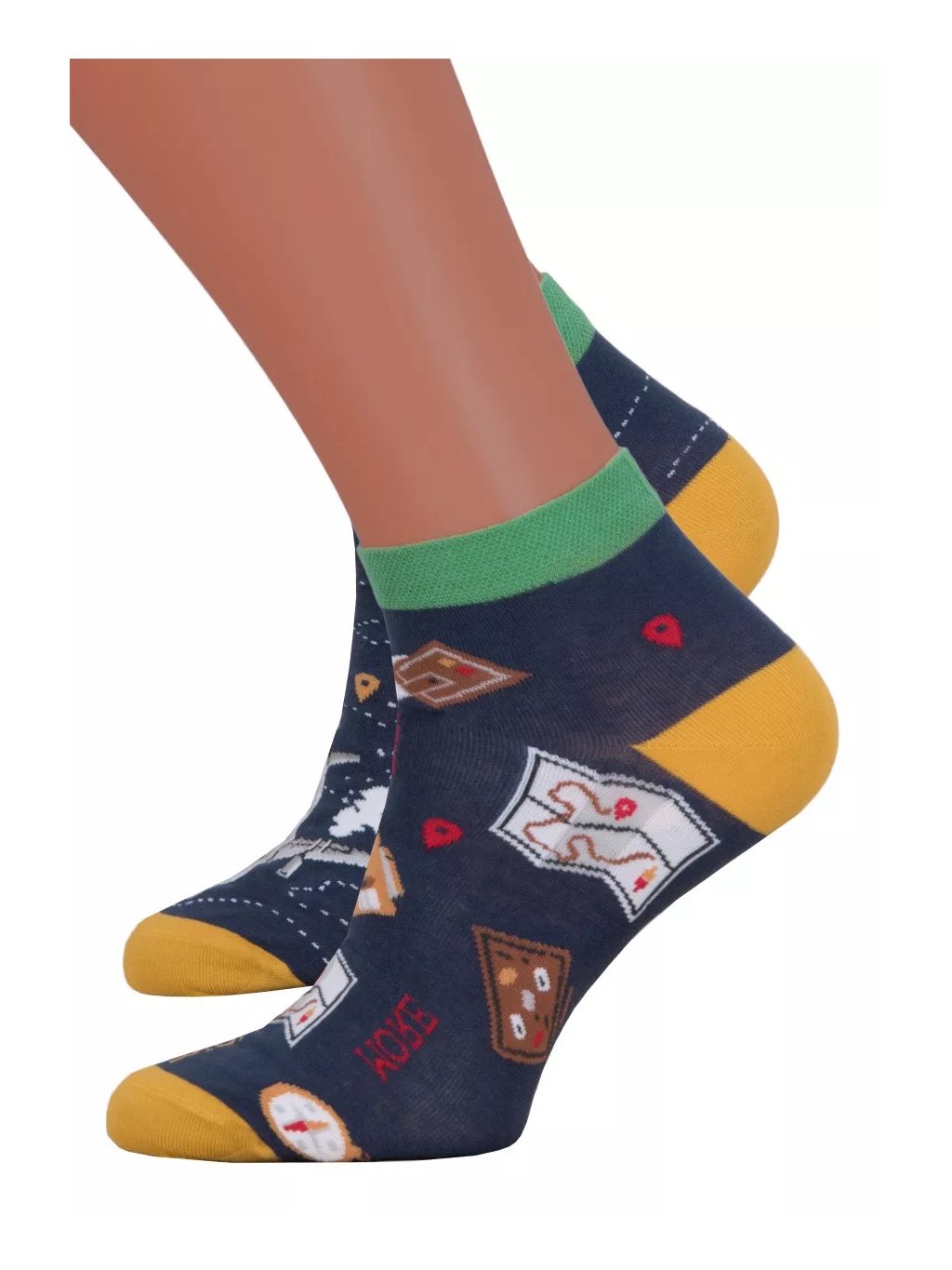 Dámské kotníkové ponožky 034 MORE (Barva/Velikost <img KodProduktu="17034015H">jeans / 39/42)