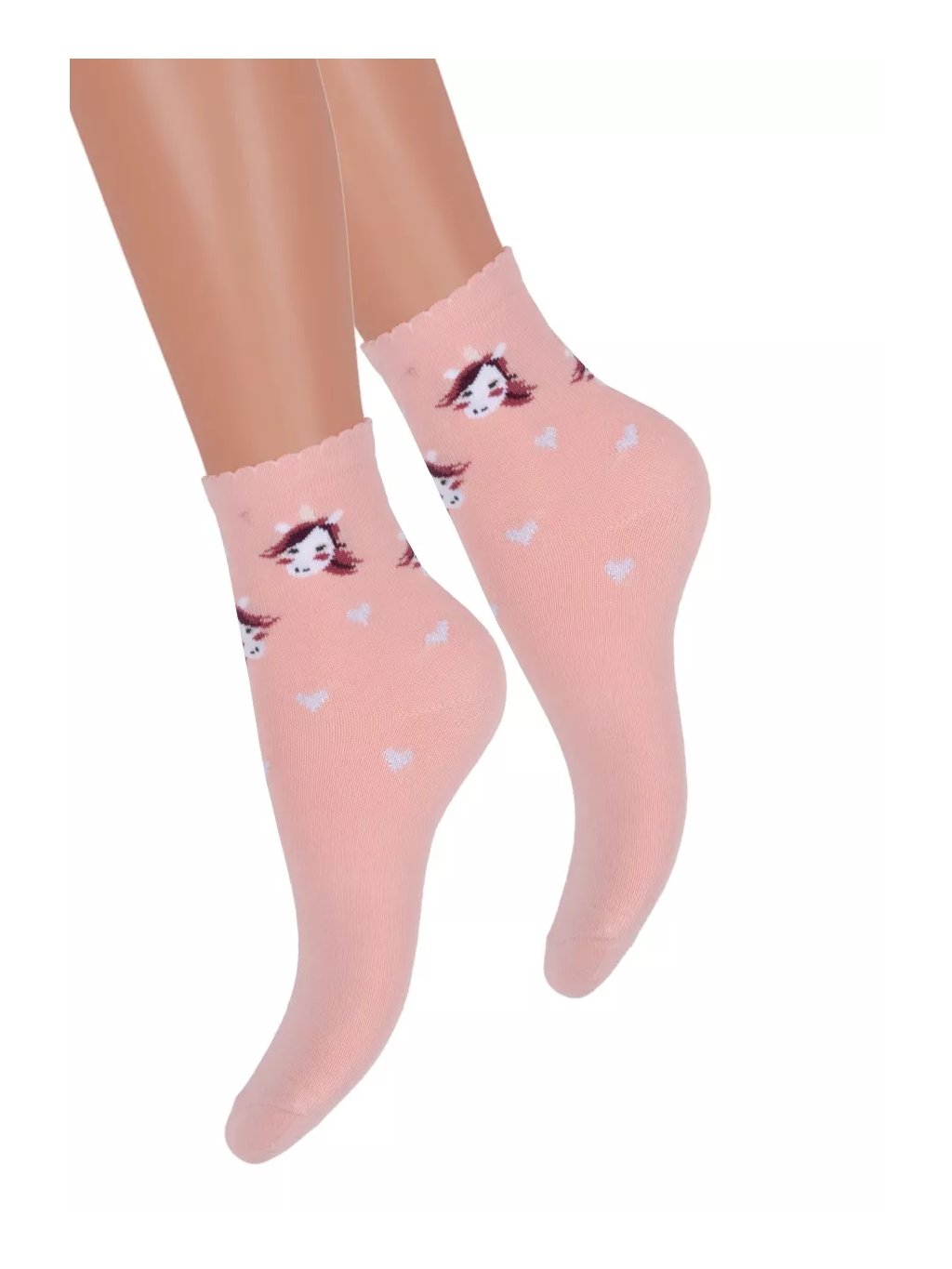 Dívčí klasické ponožky 014/403 Steven (Barva/Velikost <img KodProduktu="18014d403H">růžová (pink) / 29/31)