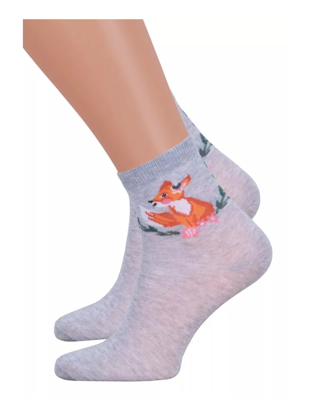 Dívčí klasické ponožky 014/440 Steven (Barva/Velikost <img KodProduktu="18014d440H">světlý melír / 32/34)