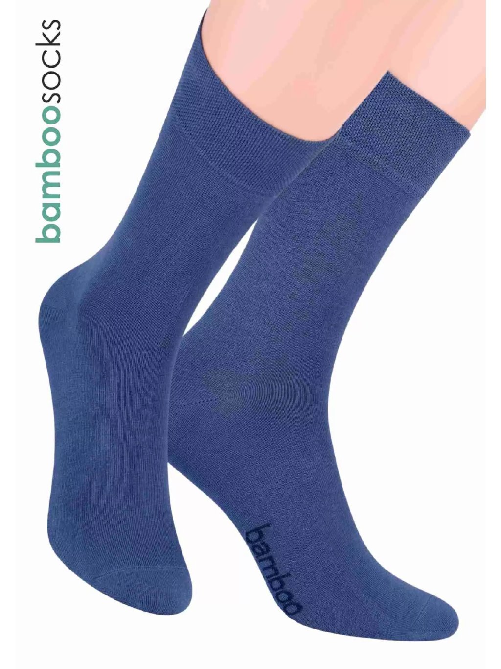 STEVEN Pánské klasické ponožky z bambusového vlákna 086 Barva/Velikost: modrá / 41/43