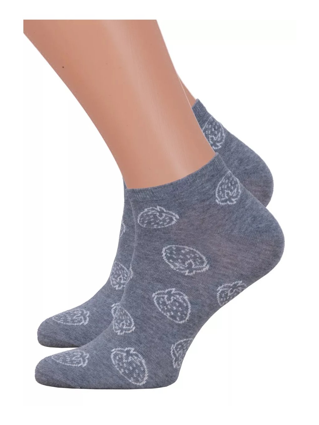 Dámské kotníkové ponožky 114/118 Steven (Barva/Velikost <img KodProduktu="18114118H">šedá melír / 38/40)