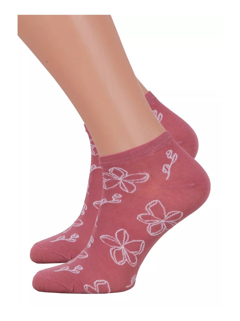 Dámské kotníkové ponožky 114/125 Steven (Barva/Velikost <img KodProduktu="18114125H">růžová (pink) / 35/37)