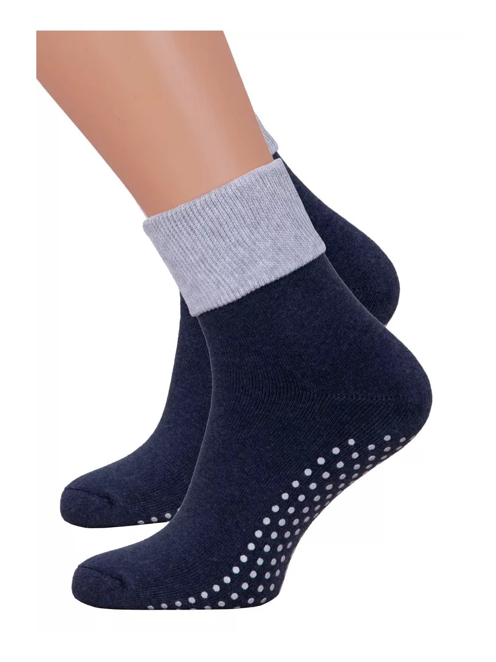 Dámské froté bavlněné ponožky 126/024 Steven (Barva/Velikost <img KodProduktu="18126024H">jeans / 35/37)