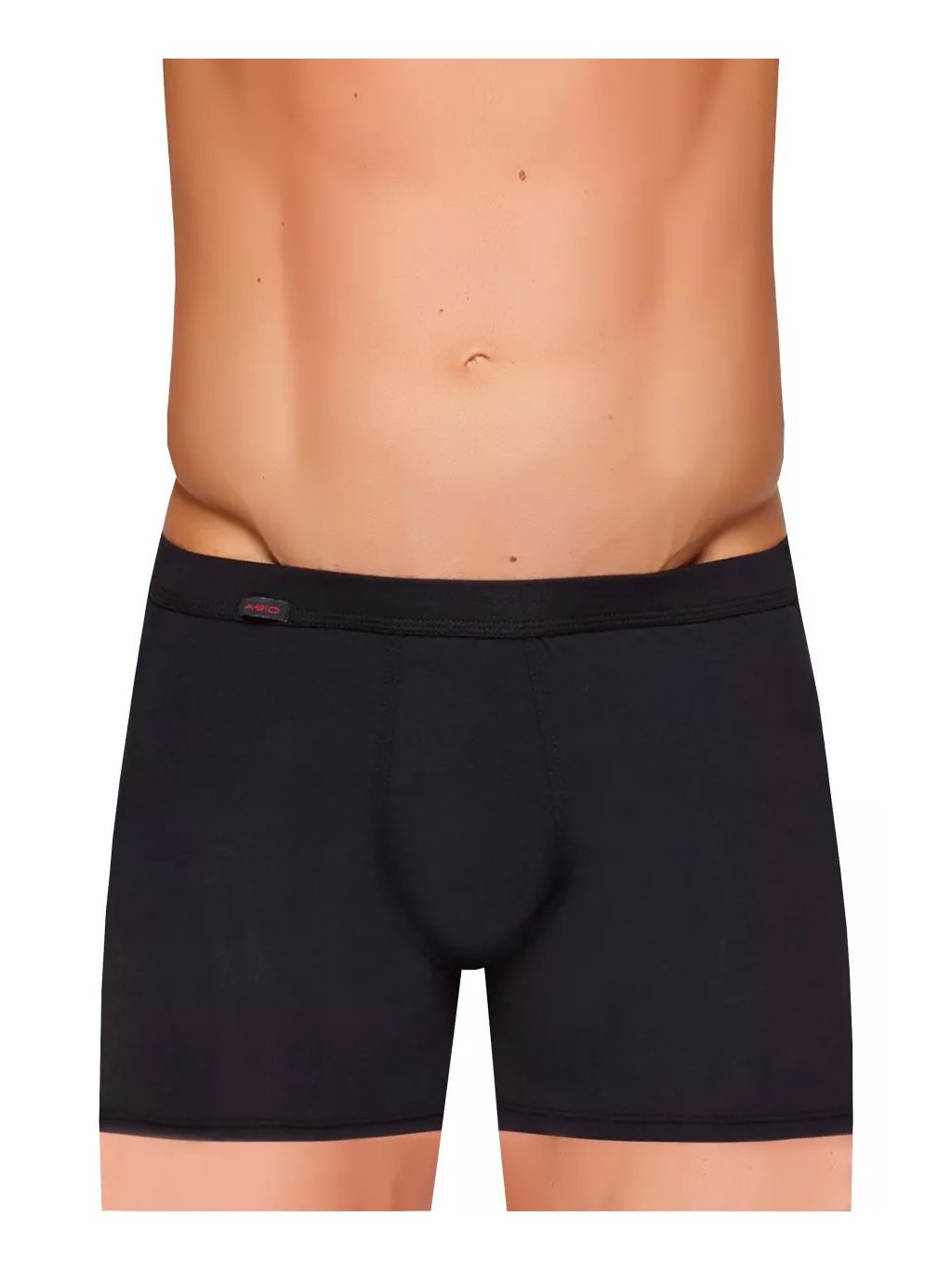 Pánské jednobarevné boxerky s delší nohavičkou Amante Fabio (Barva/Velikost <img KodProduktu="2101113001H">černá / XL/XXL)