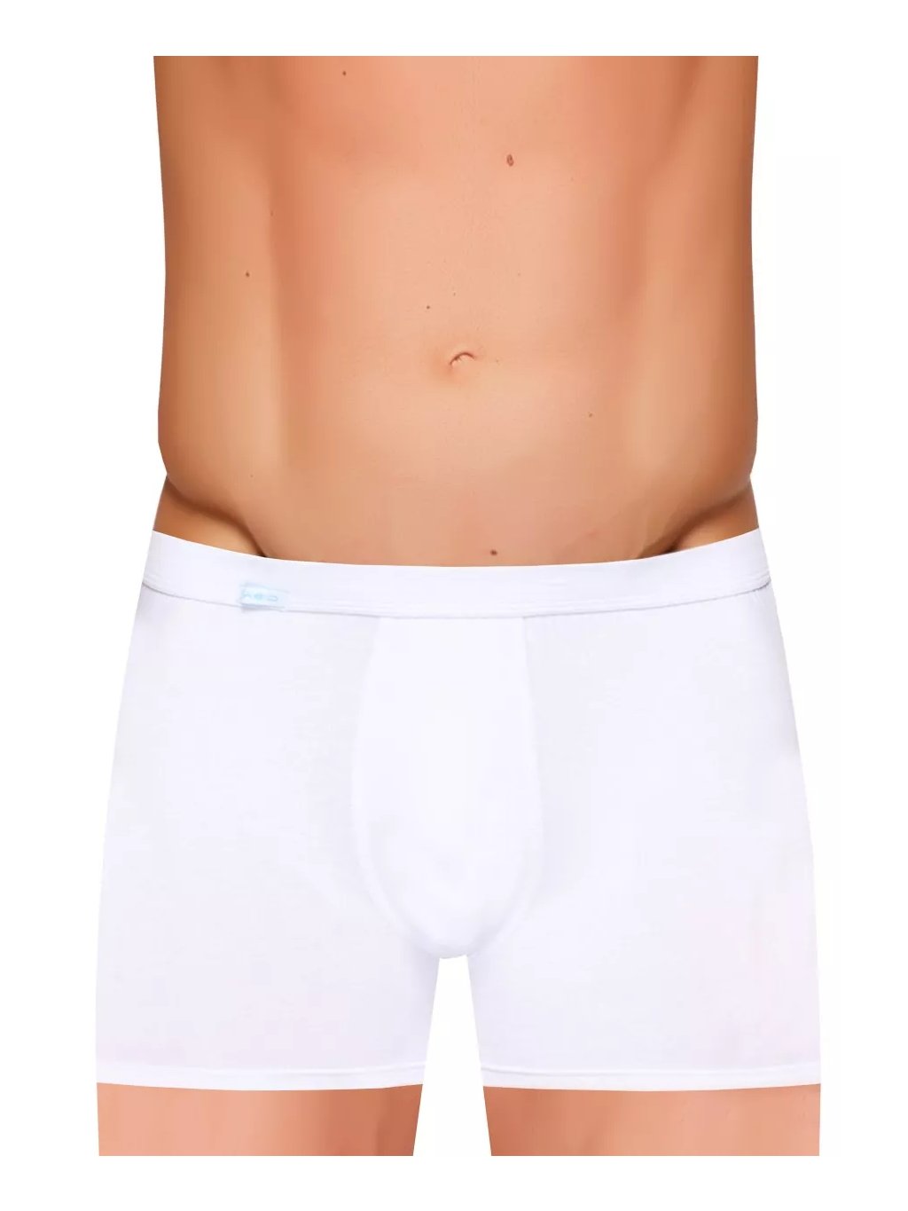 Pánské jednobarevné boxerky s delší nohavičkou Amante Fabio (Barva/Velikost <img KodProduktu="2101113002H">bílá / XL/XXL)