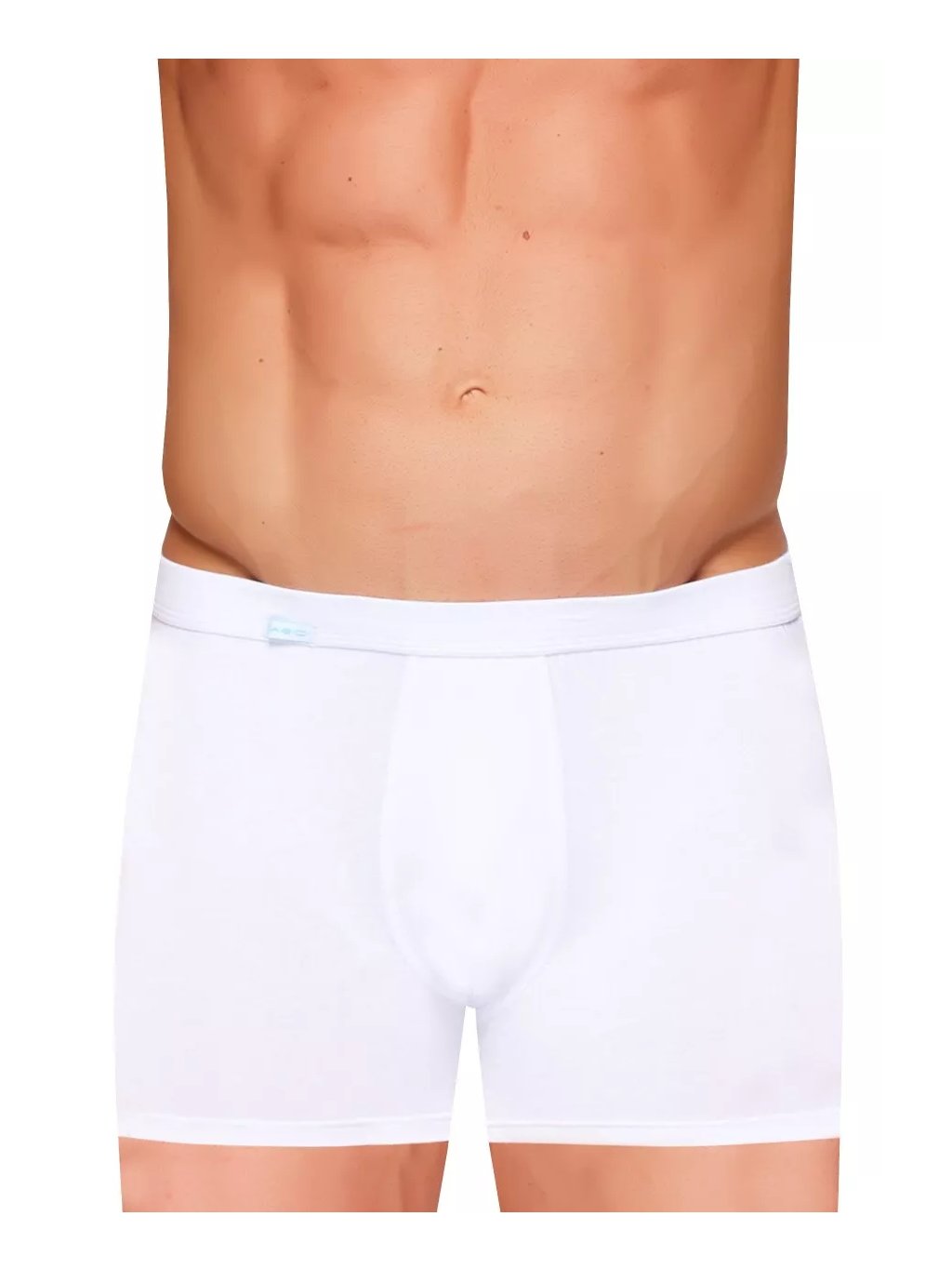 Pánské jednobarevné modalové boxerky s delší nohavičkou Amante Fabio (Barva/Velikost <img KodProduktu="2101913002H">bílá / S/M)