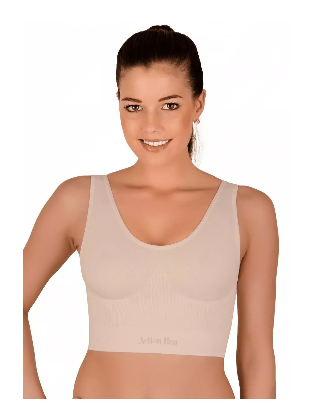Dámská bezešvá tvarující podprsenka 06-10 Hanna Style (Barva/Velikost <img KodProduktu="2806010H">bílá / XS/S)