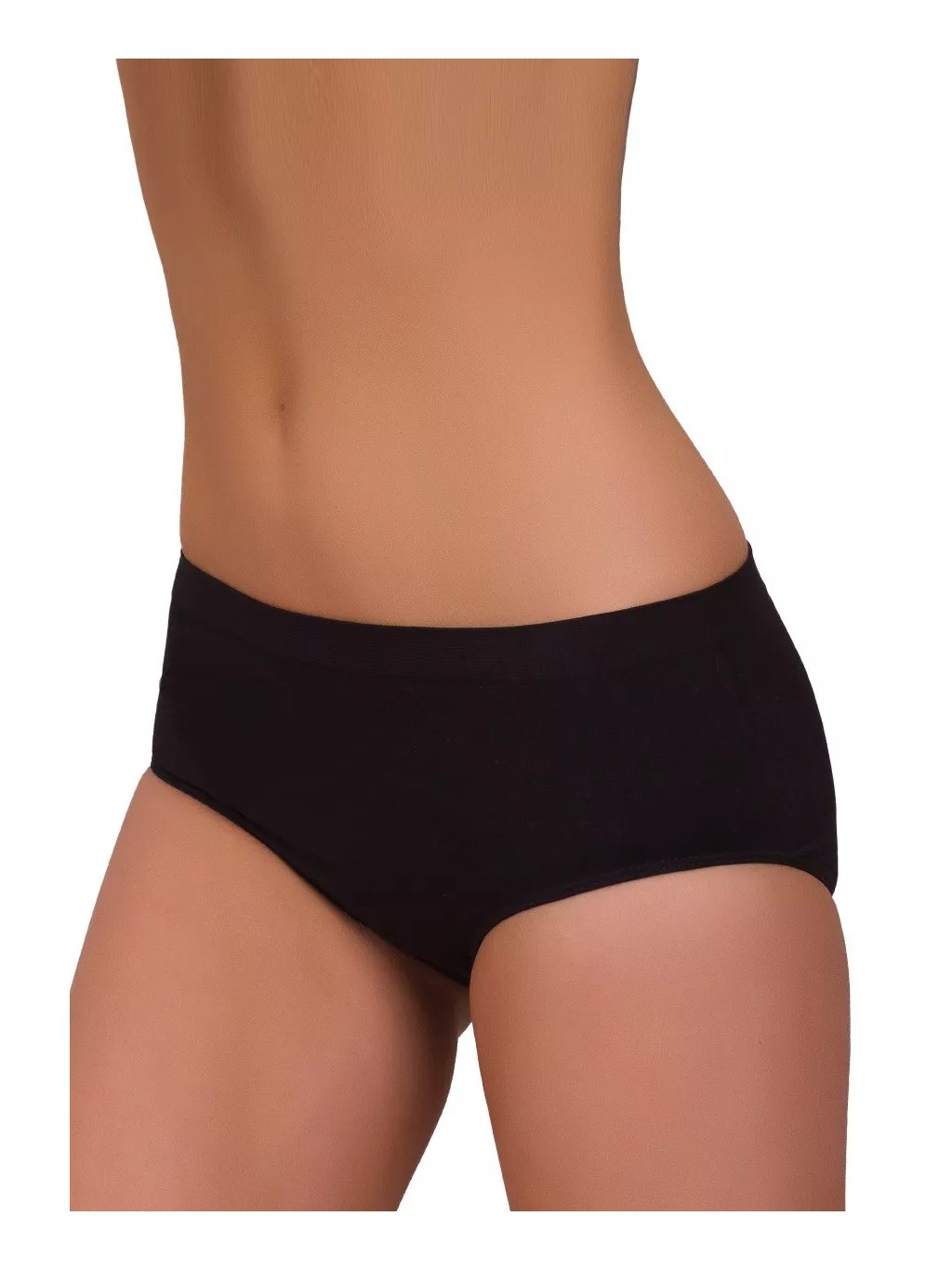 Dámské vyšší bezešvé kalhotky vzor 06-23 Hanna Style (Barva/Velikost <img KodProduktu="2806023H">bílá / S/M)