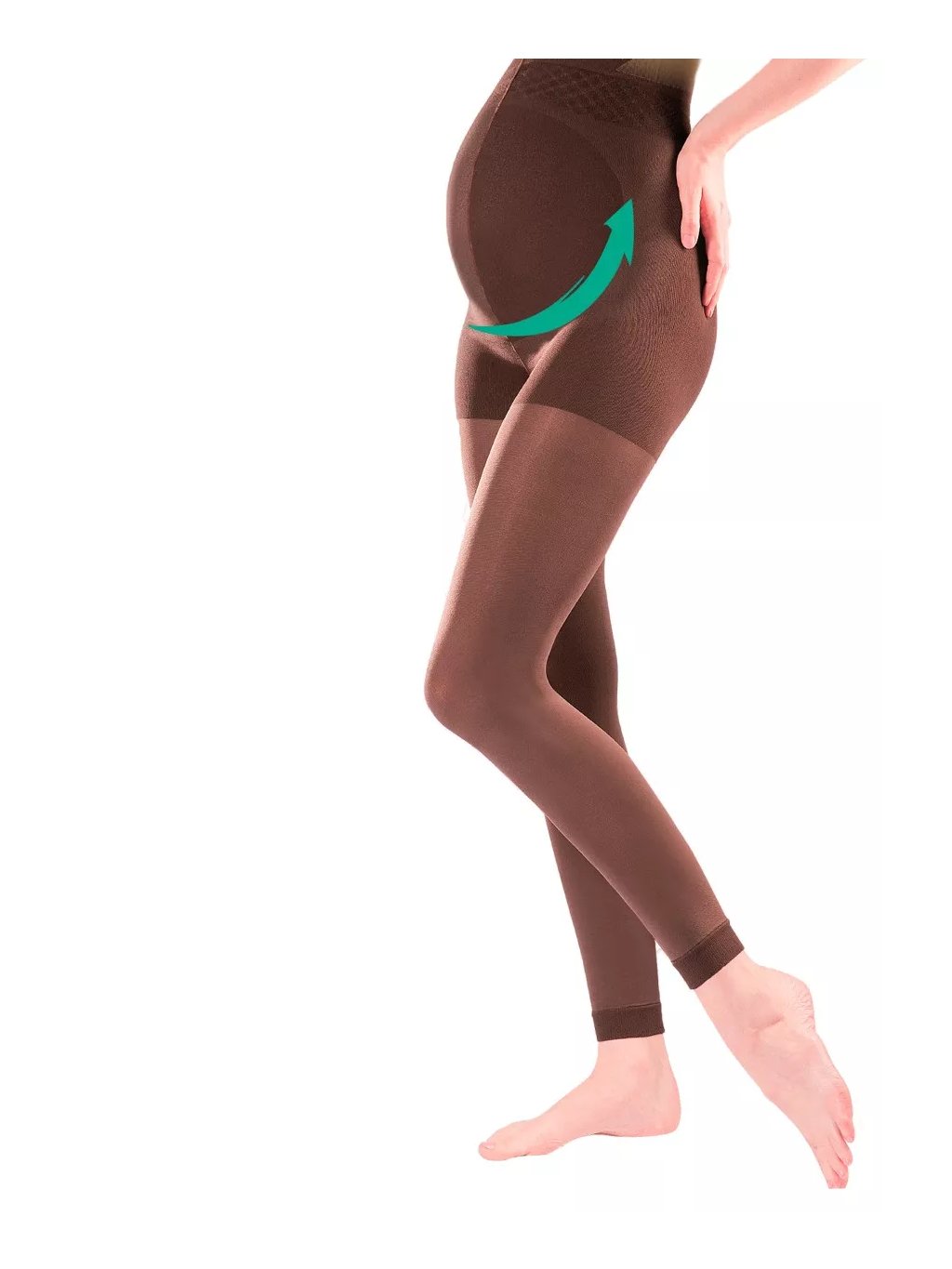 MAMMA 173 dámské leginy pro těhotné 100 DEN GABRIELLA (Barva/Velikost <img KodProduktu="310173H">černá / S/M)