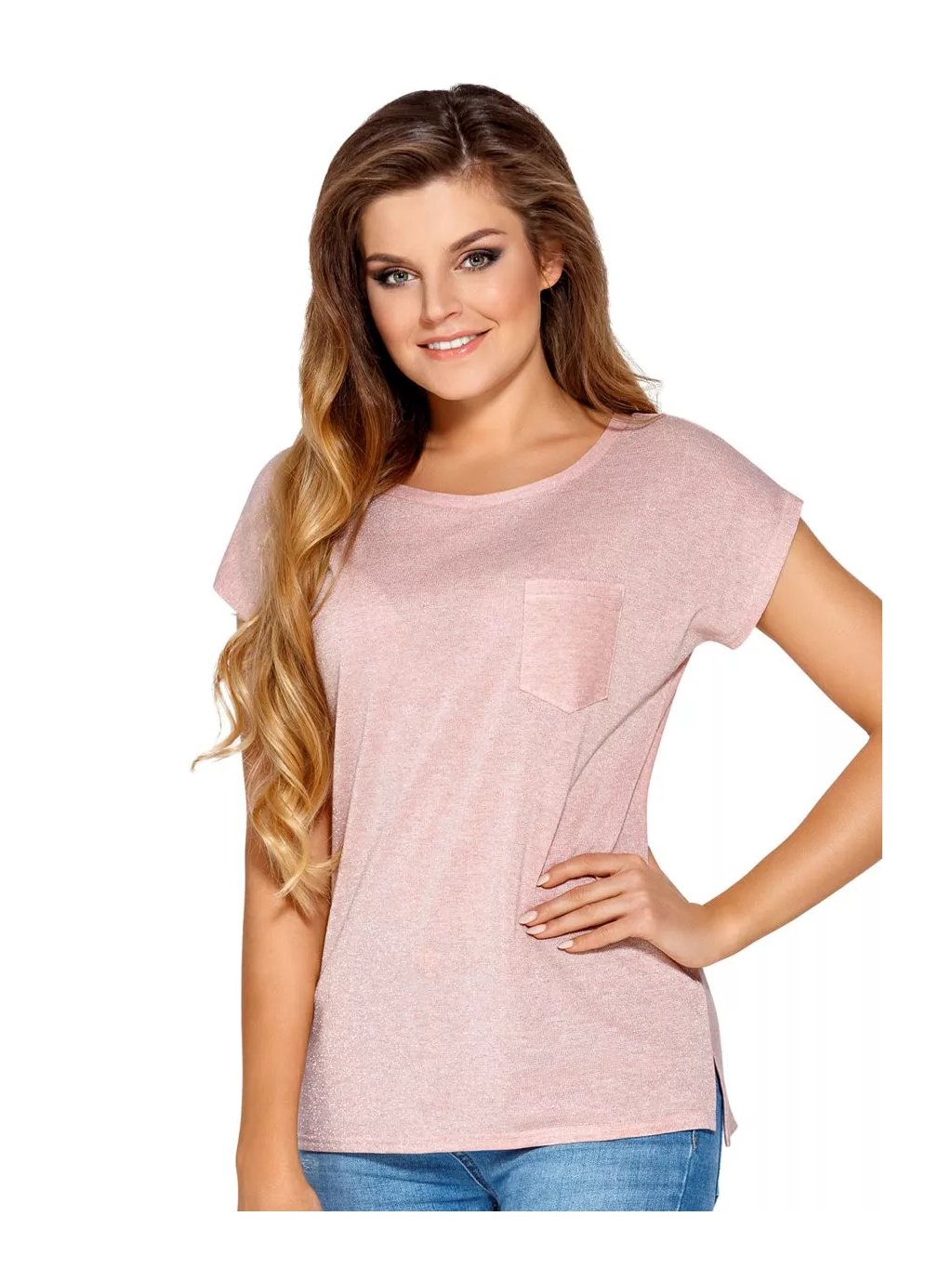 Dámská halenka Manuella s krátkým rukávem Babell (Barva/Velikost <img KodProduktu="35146028H">růžová (pink) / XL/XXL)