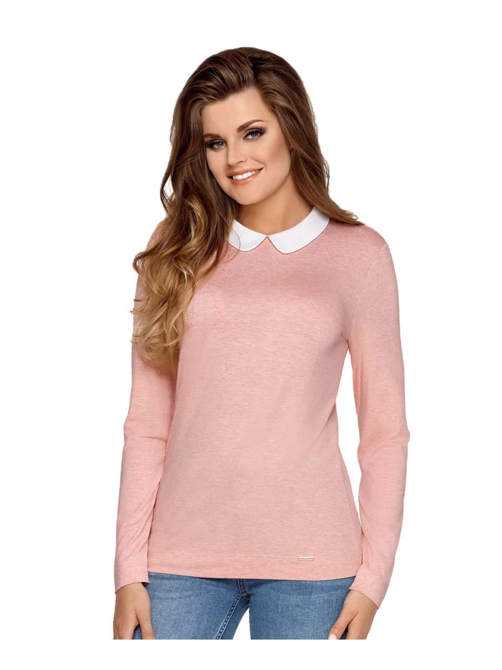 Dámská halenka Shirley se vzorem melíru Babell (Barva/Velikost <img KodProduktu="35148025H">šedá melír / L/XL)