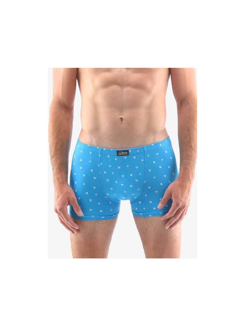 Výhodné balení 5 kusů - Boxerky s kratší nohavičkou 73114P (Barva/Velikost <img KodProduktu="73114P">azurová, bílá / XL/XXL)
