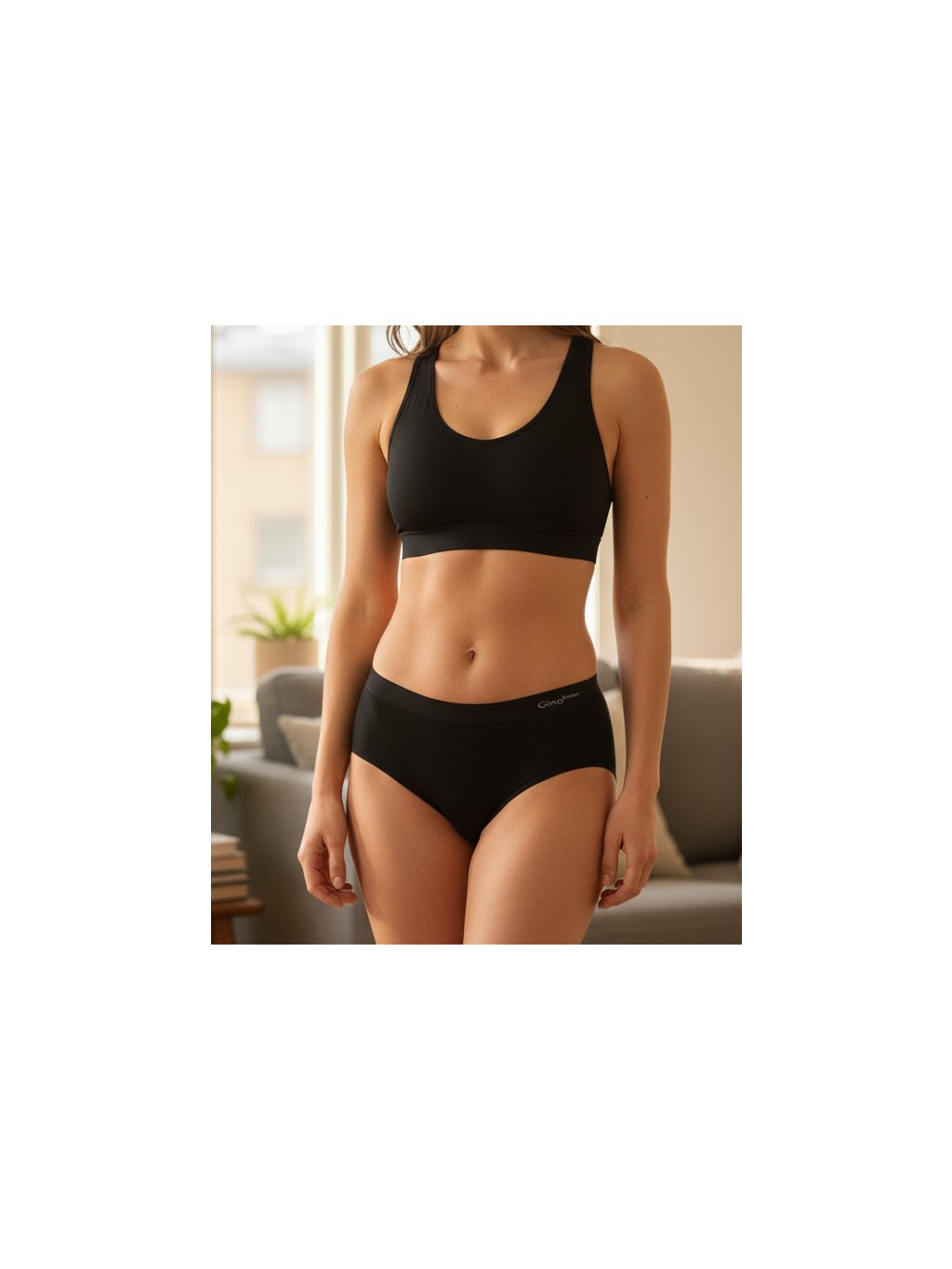 Kalhotky bambusové klasik 00019P (Barva/Velikost <img KodProduktu="00019P">vanilková / XL/XXL)