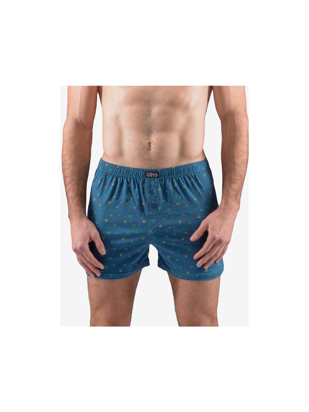 Pánské trenky 75203P (Barva/Velikost <img KodProduktu="75203P">tm. šedá, akvamarín / M/L)