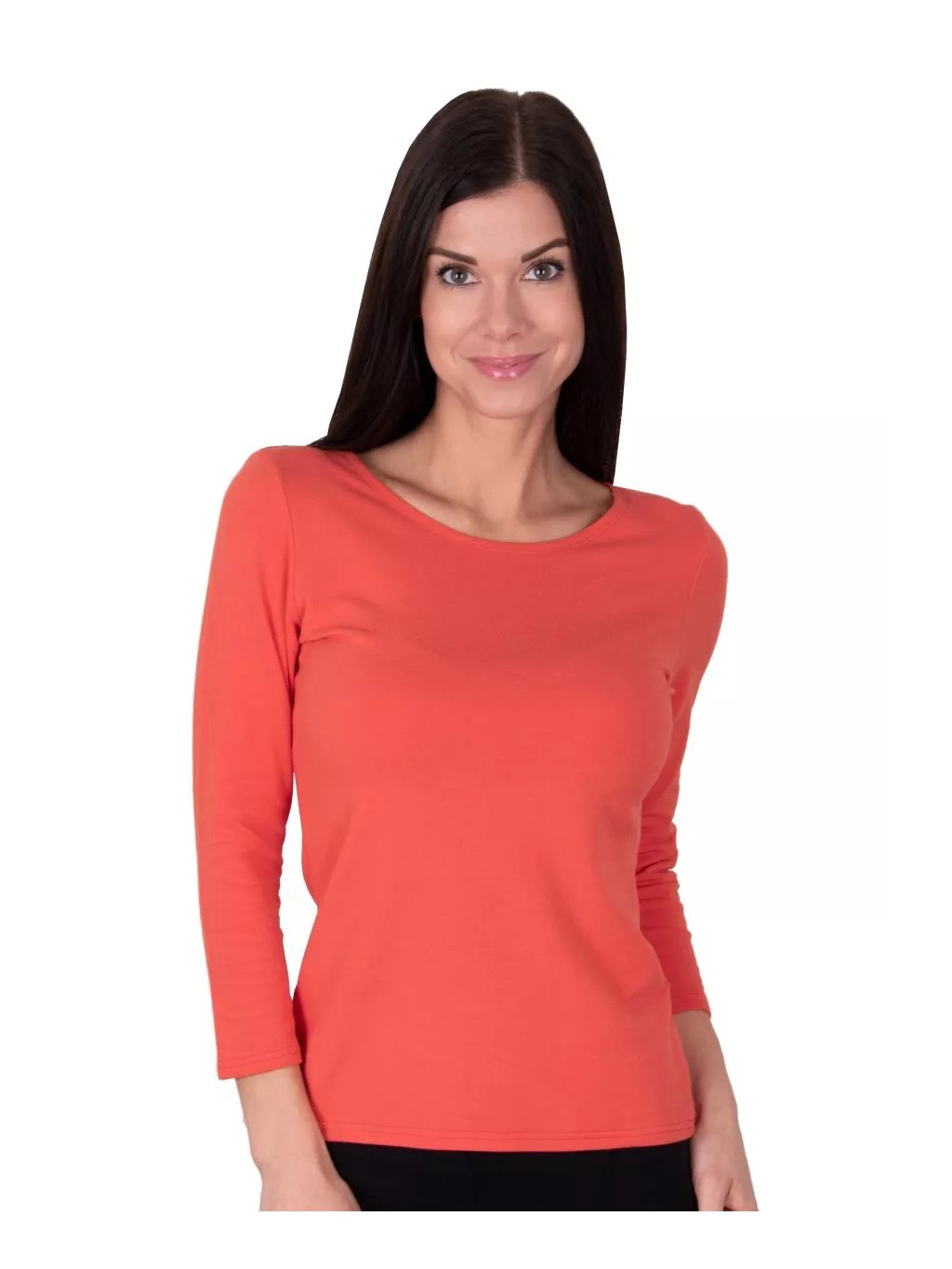 Dámské jednobarevné tričko Caroline Babell (Barva/Velikost <img KodProduktu="35076brH">růžová světlá / XL/XXL)