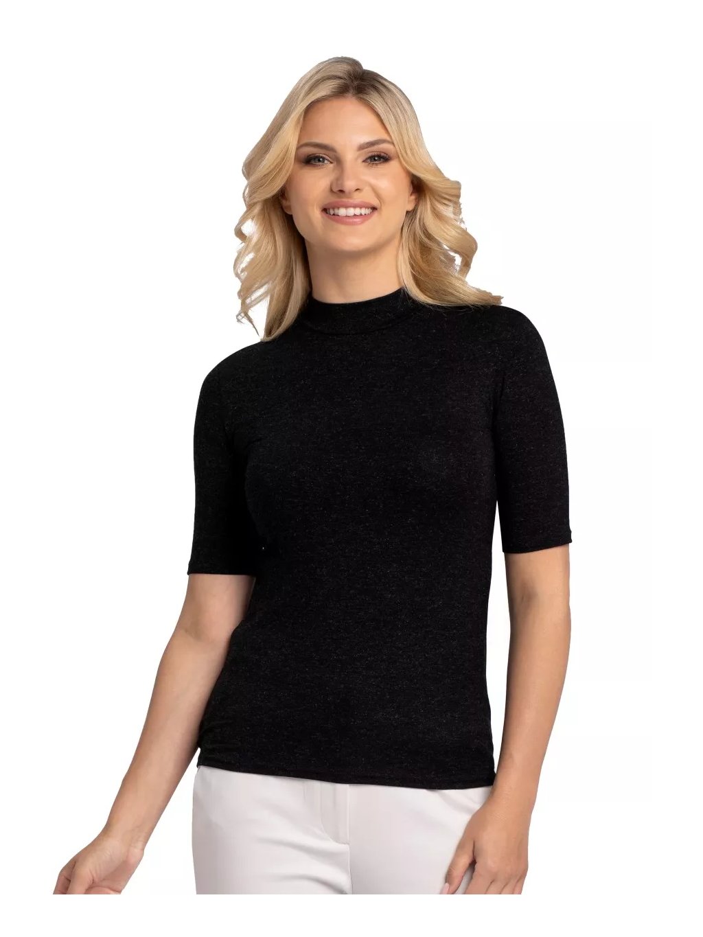 Dámské jednobarevné tričko Edith Babell (Barva/Velikost <img KodProduktu="35146003H">zelená lahvová / XL/XXL)