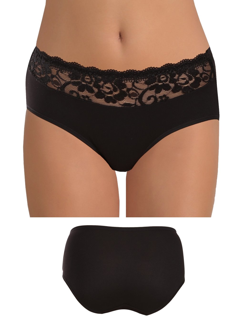 Dámské kalhotky s květinovou krajkou 9060 (Barva/Velikost <img KodProduktu="9060-Holland">tělová / XL/XXL)