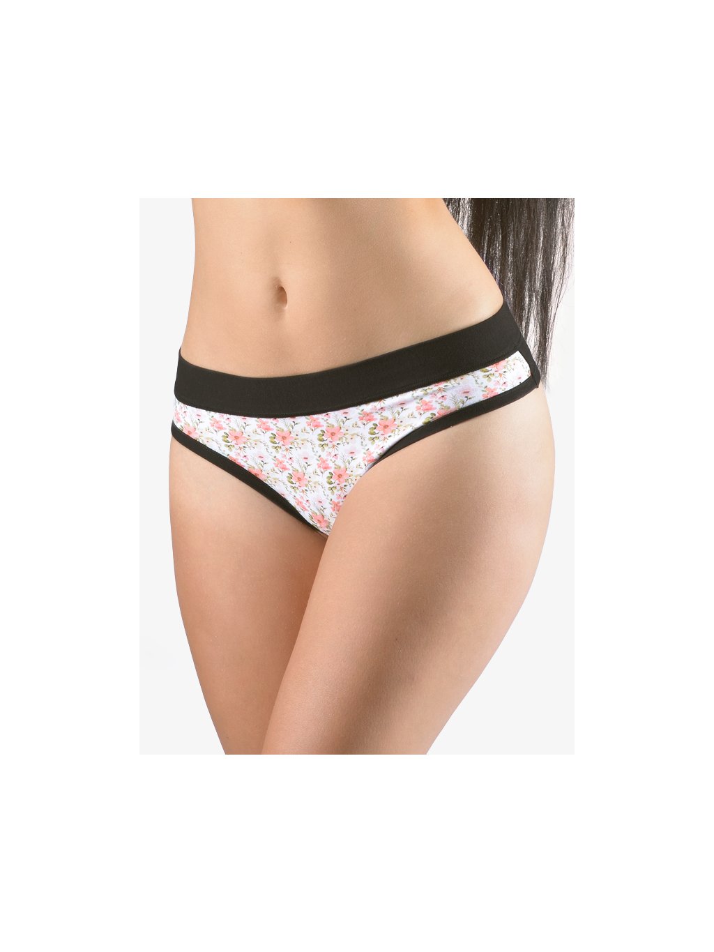 Tanga francouzská kolekce Disco 18 14157P (Barva/Velikost <img KodProduktu="14157P">černá, maracuja / M/L)