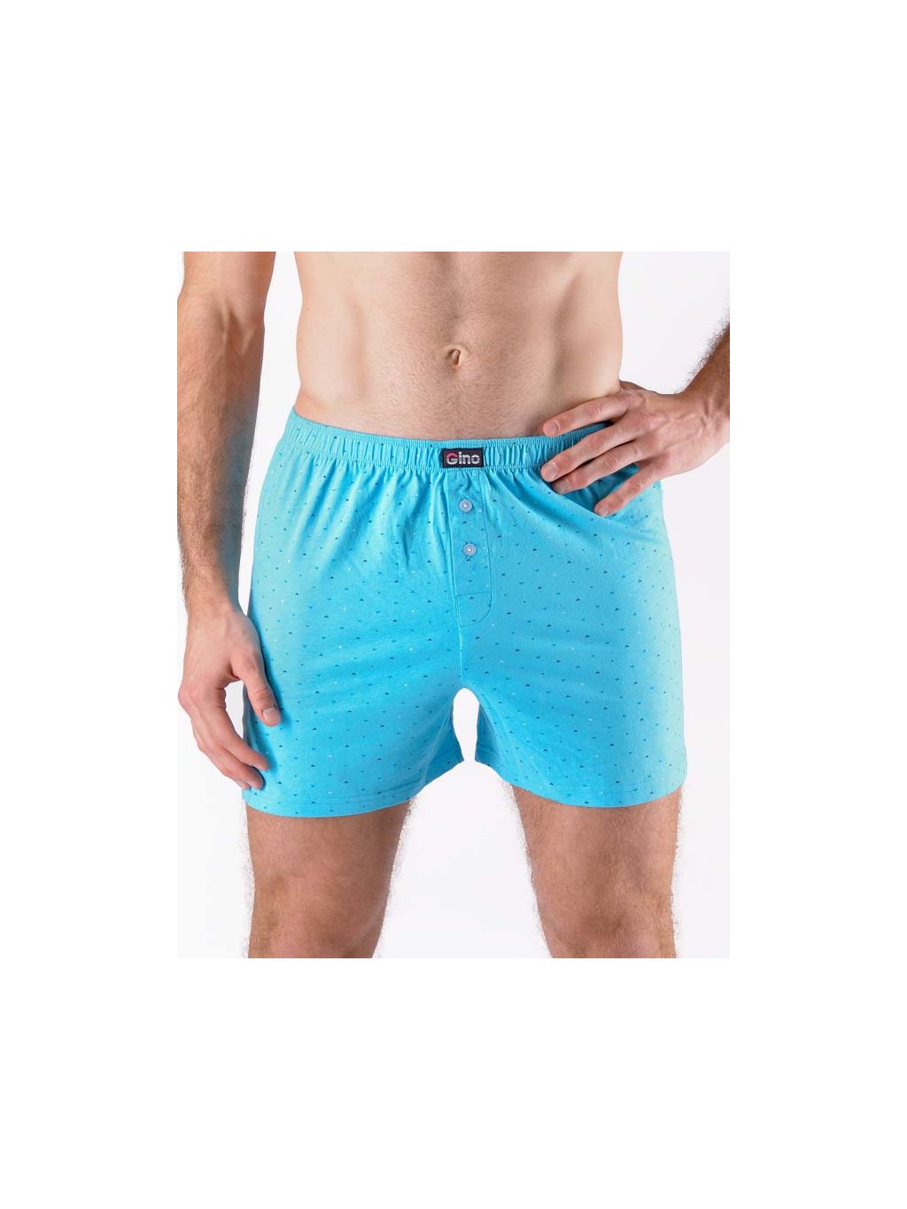 Výhodné balení 5 kusů - Trenky volné nadměrné 75206P (Barva/Velikost <img KodProduktu="75206P">sv. tyrkysová, azurová / XXL/3XL)