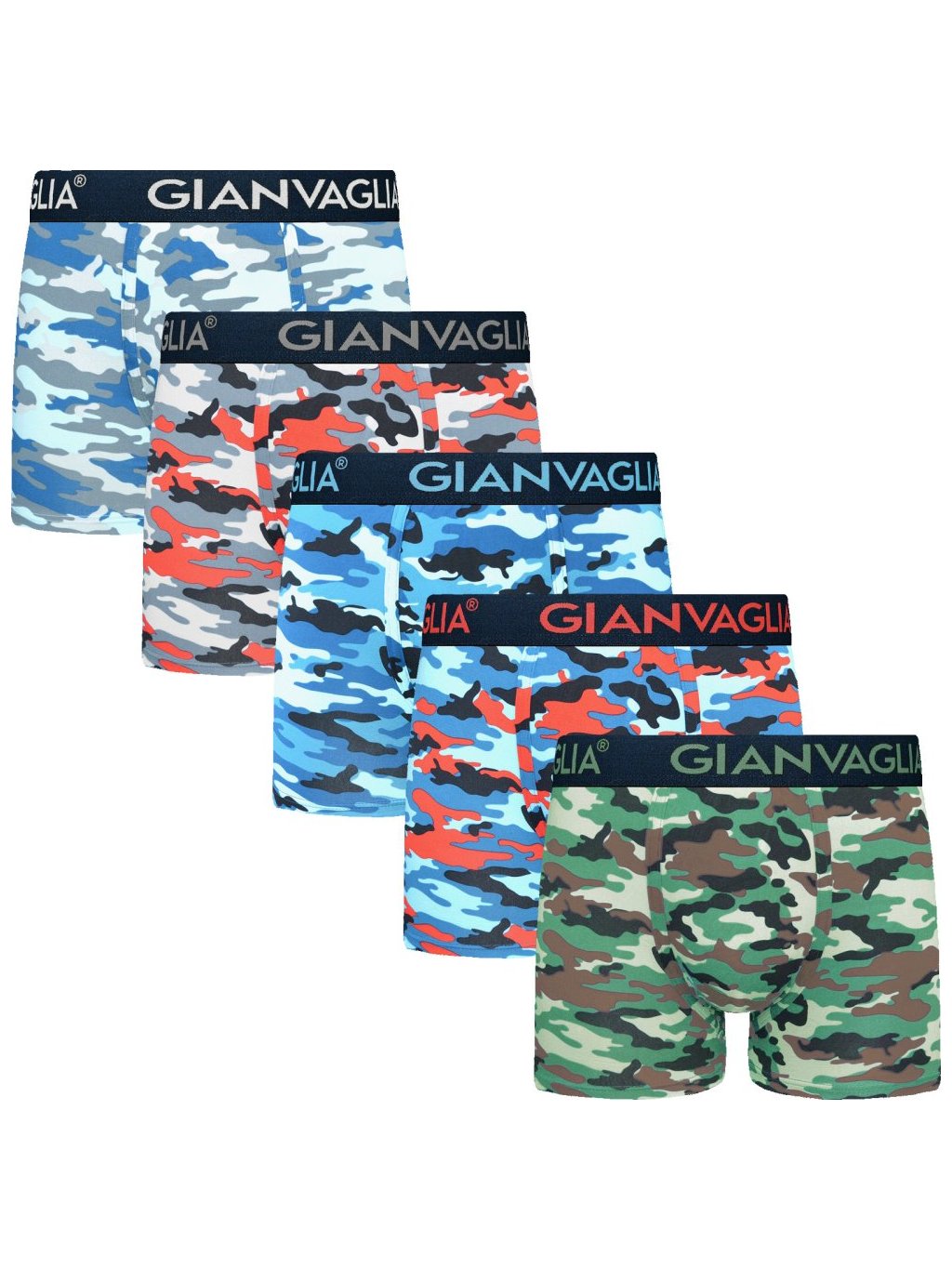 5-PACK Pánských boxerek Maskáč GVG-5077 (Barva/Velikost <img KodProduktu="5077-Holland">Mix viz foto / S/M)