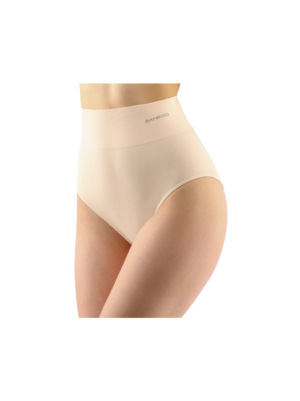 Výhodné balení 5 kusů - Bambusové klasické kalhotky vysoký pas 00040P (Barva/Velikost <img KodProduktu="00040P">tm. šedá / XL/XXL)