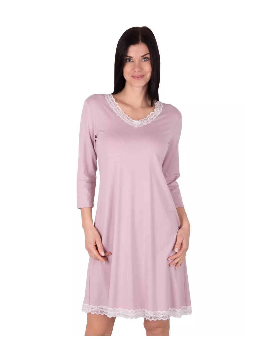 Dámská noční košile Dana růžová Babella (Barva/Velikost <img KodProduktu="35116br33H">růžová (pink) / S)