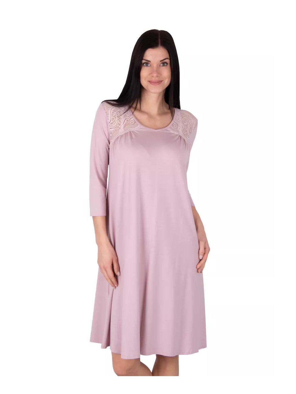 Dámská noční košile Dora růžová Babella (Barva/Velikost <img KodProduktu="35123br33H">růžová (pink) / S)
