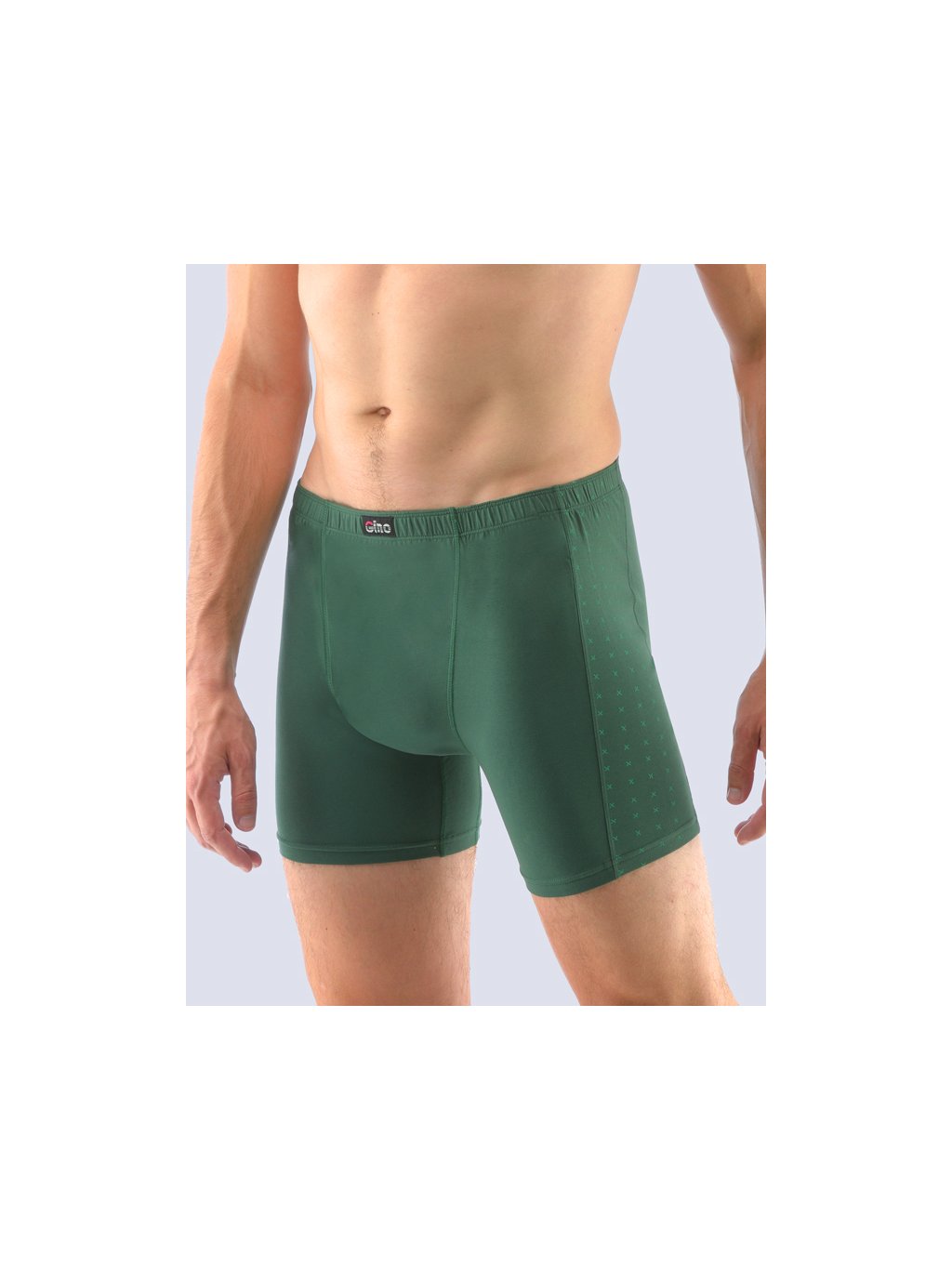 Boxerky s delší nohavičkou bez zadních švů 74135P (Barva/Velikost <img KodProduktu="74135P">lahvová, vltavín / XXL/3XL)