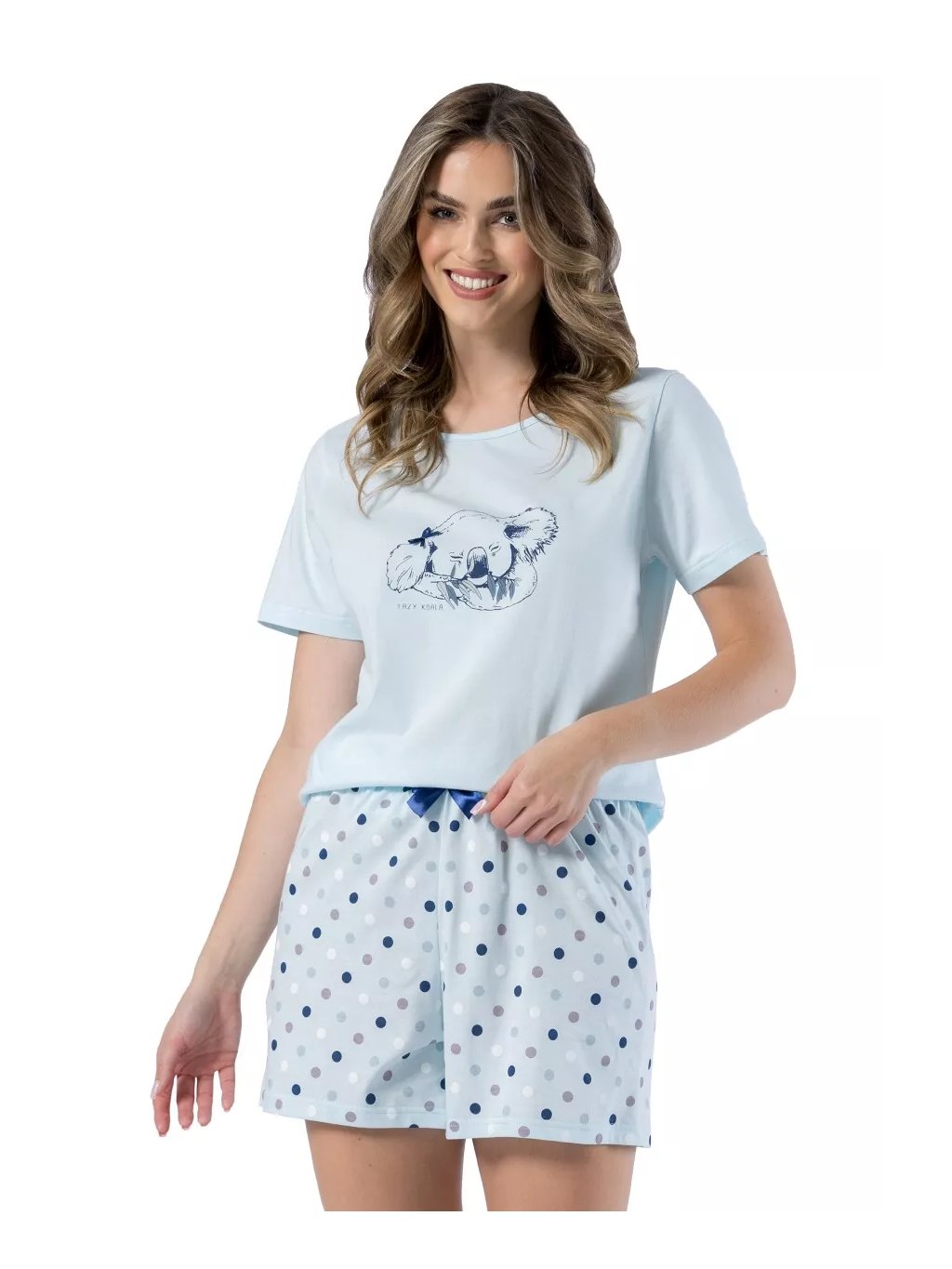 Dámské pyžamo Olia 1603 LEVEZA (Barva/Velikost <img KodProduktu="411603H">modrá světlá / XL)
