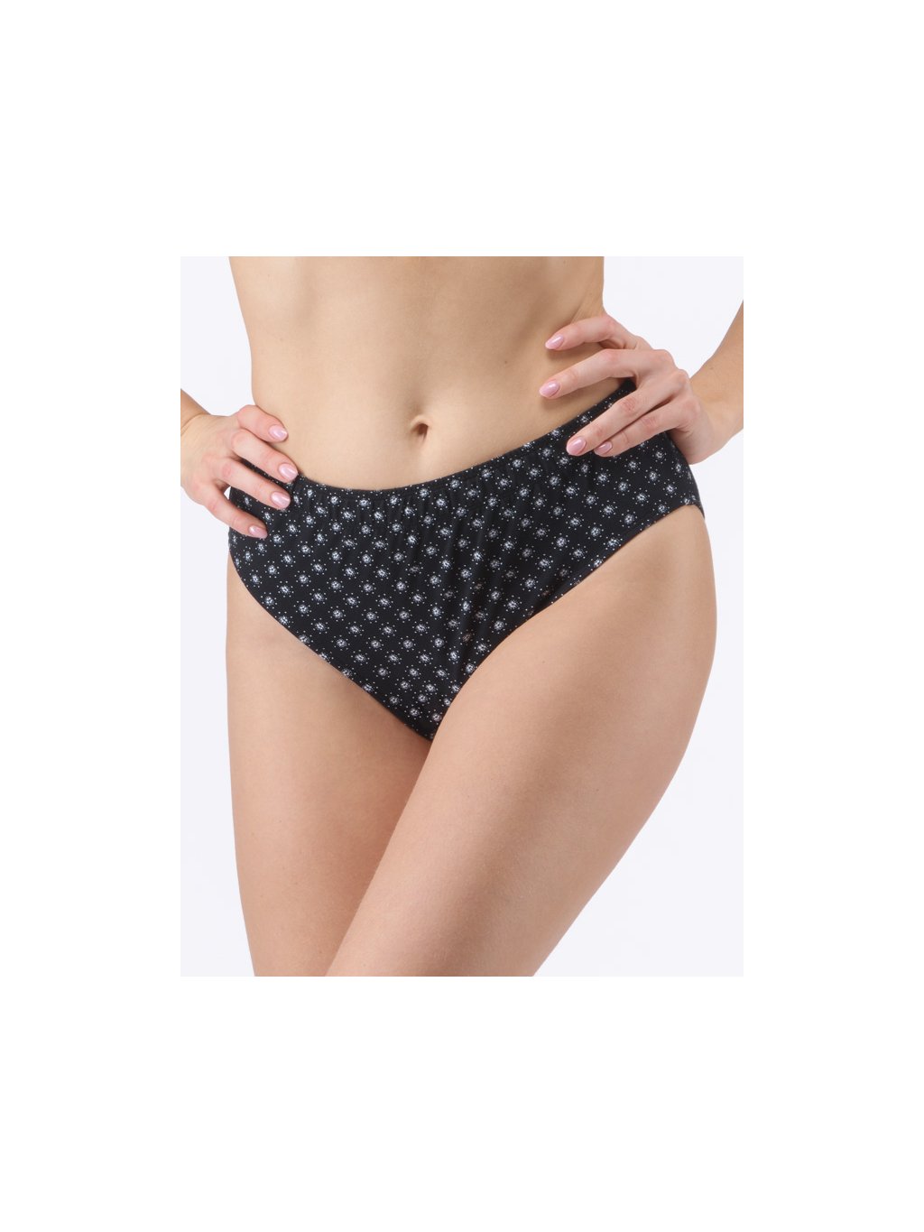 Kalhotky klasické širší pasová guma 10288P (Barva/Velikost <img KodProduktu="10288P">bílá, jaspis / M/L)