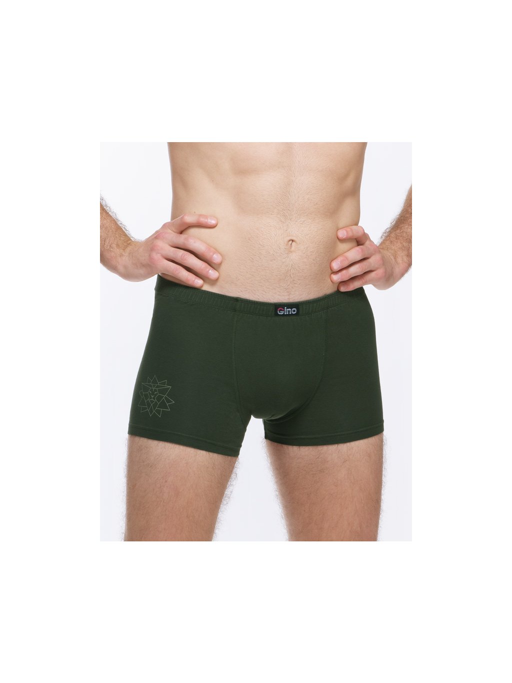 Výhodné balení 5 kusů - Boxerky kratší nohavička 73135P (Barva/Velikost <img KodProduktu="73135P">lahvová, šedobéžová / S/M)