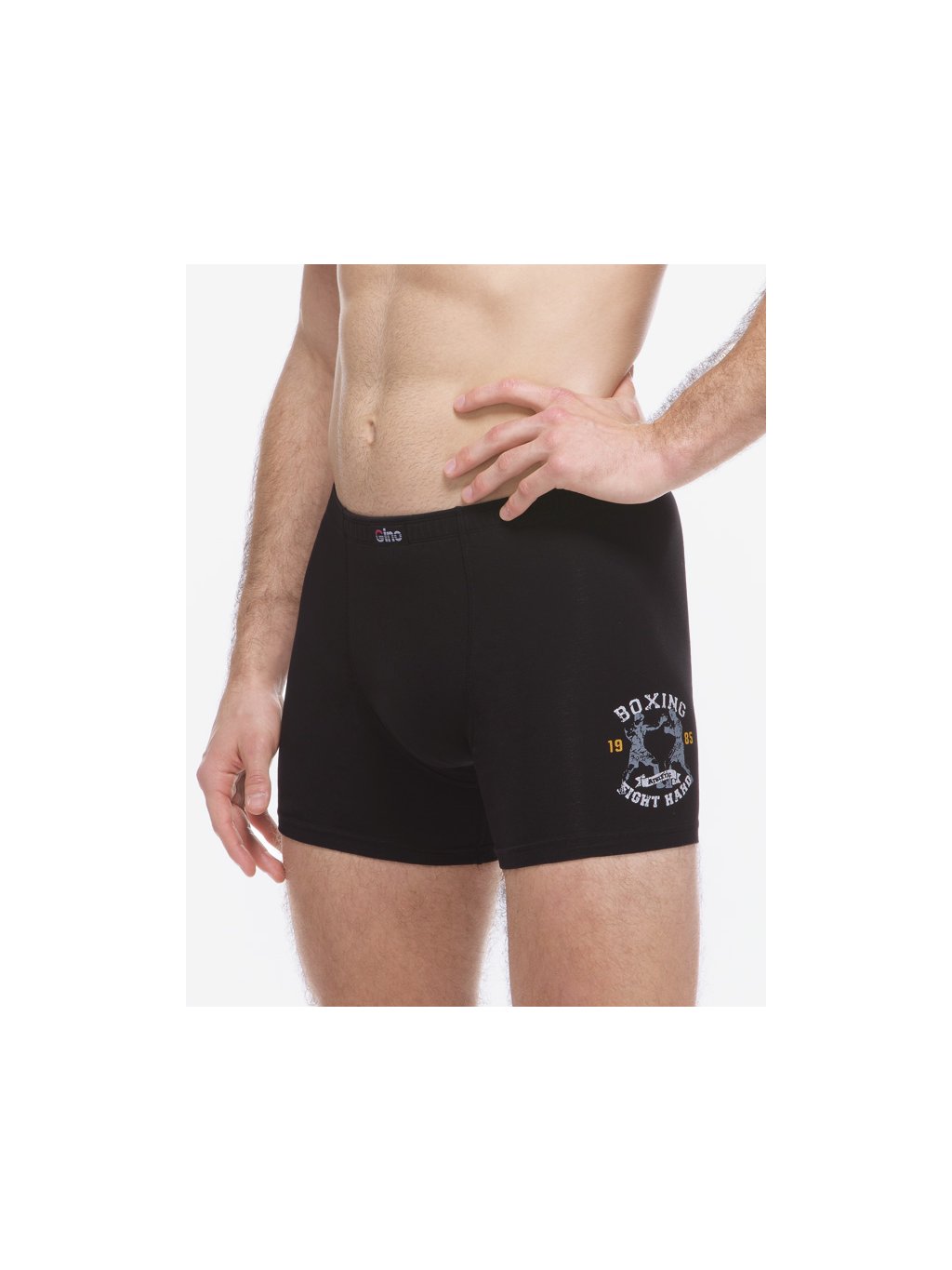 Výhodné balení 5 kusů - Boxerky delší nohavička 74177P (Barva/Velikost <img KodProduktu="74177P">lékořice, bílá / L/XL)