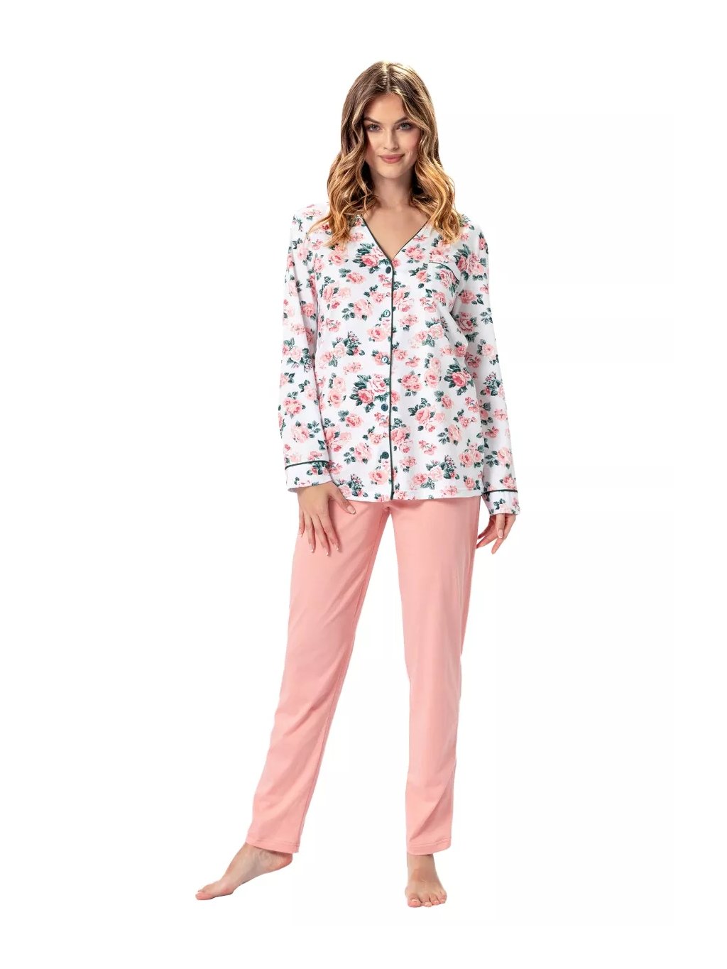 Dámské pyžamo Dalia 1347 LEVEZA – Styl & pohodlí (Barva/Velikost <img KodProduktu="411347H">bílá / XXL)