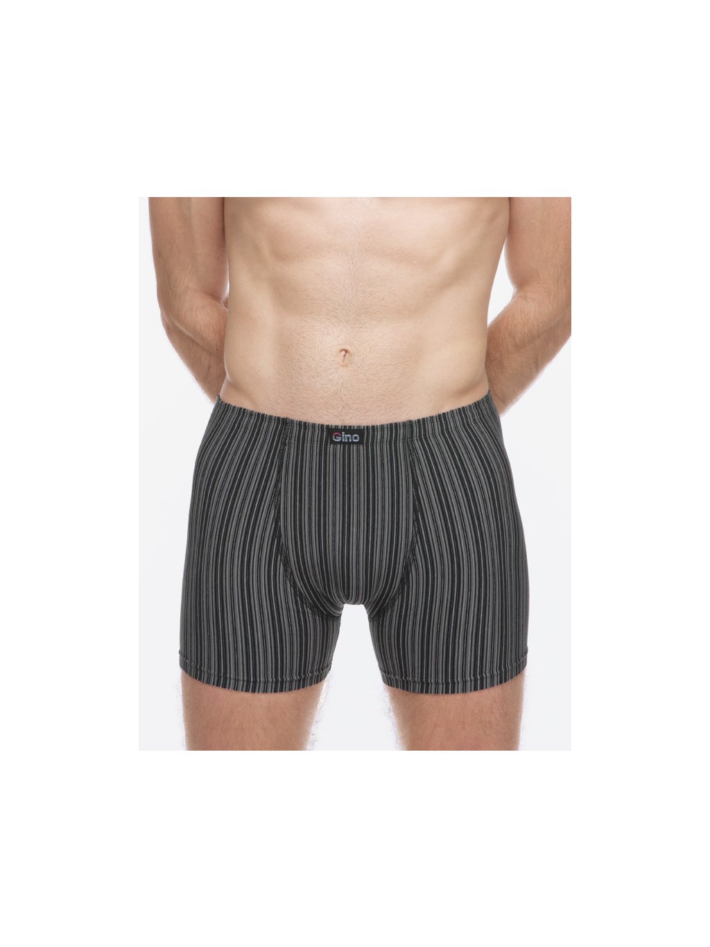 Boxerky delší nohavička 74183P (Barva/Velikost <img KodProduktu="74183P">černá, tm. šedá / XL/XXL)